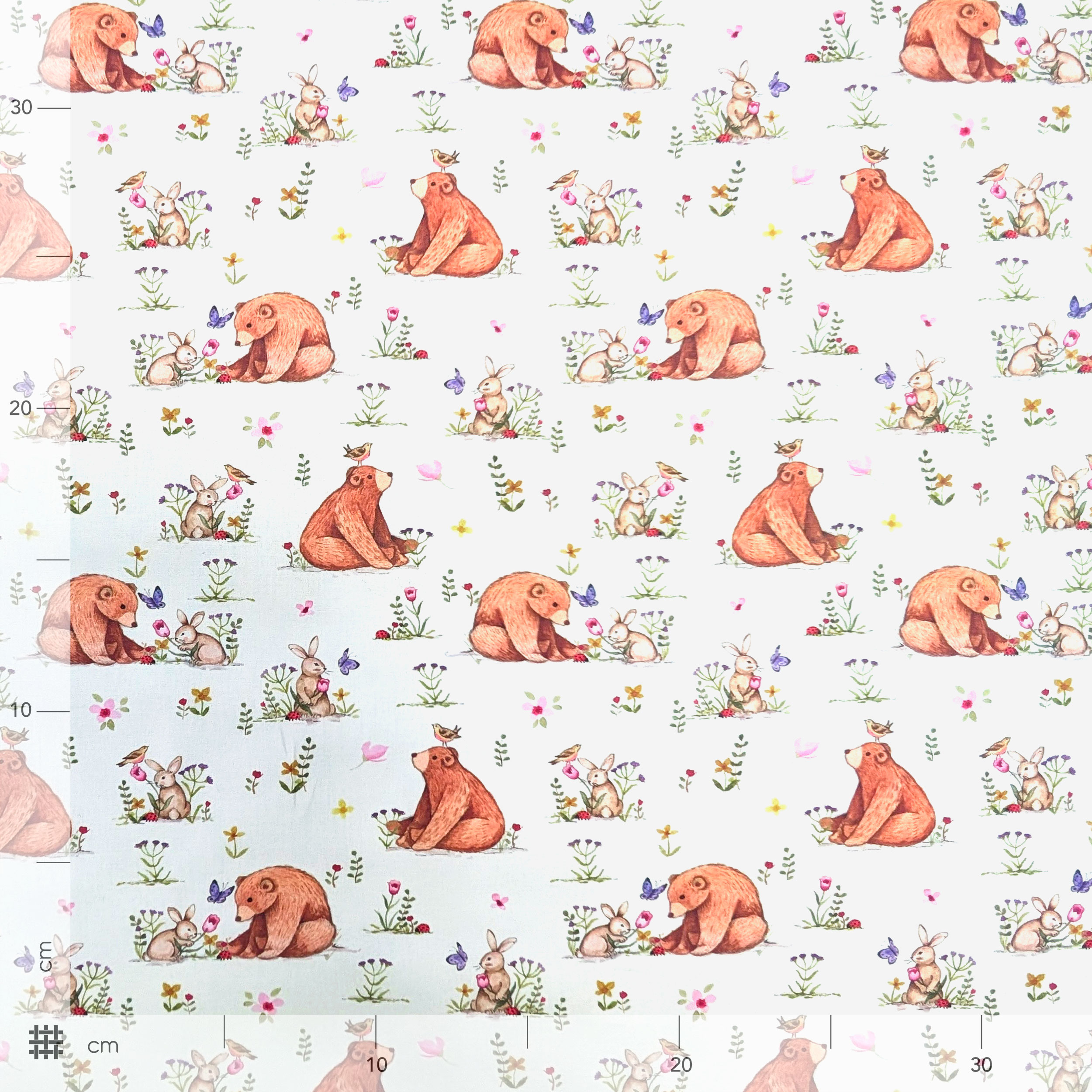 Cotton Fantasy Bears and Rabbits Image