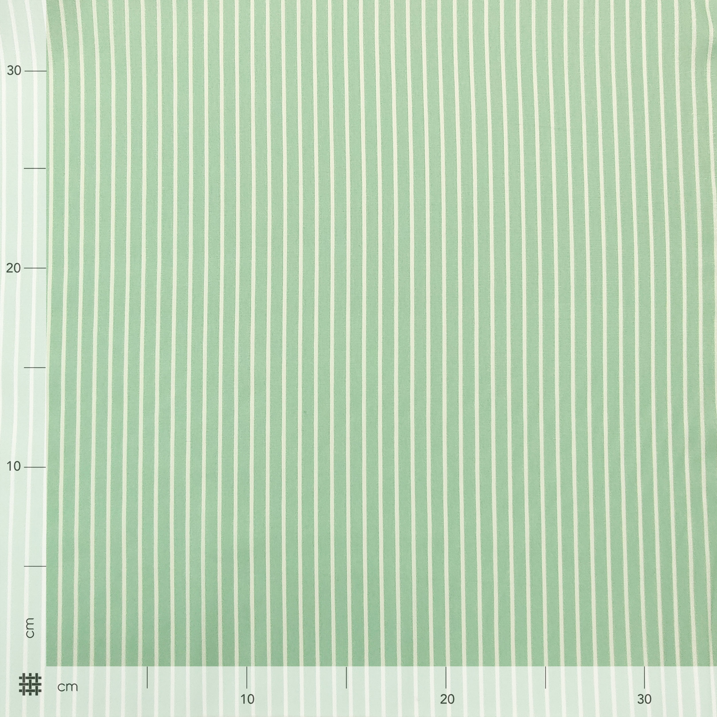 Mint Green Stripes Cotton Poplin