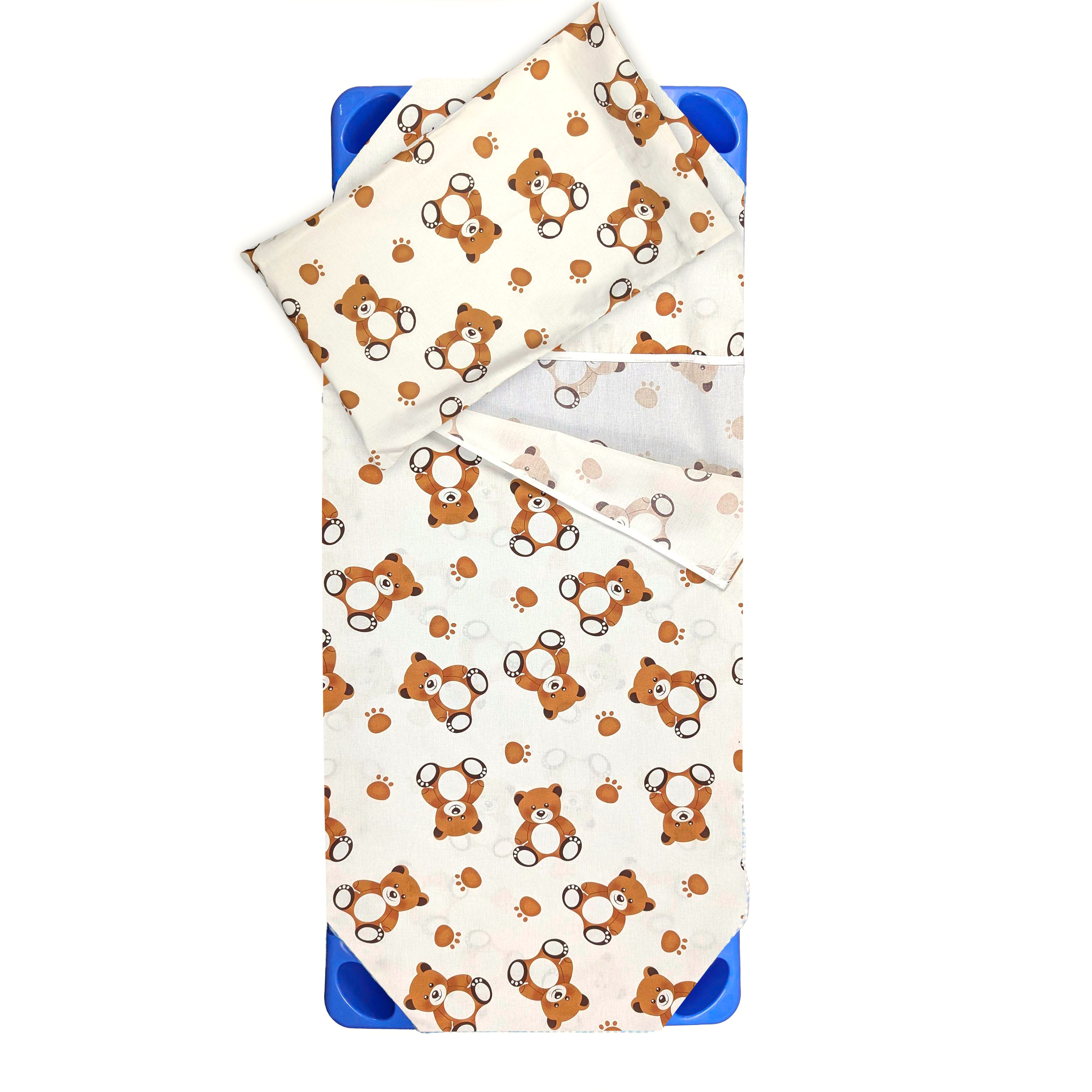 Contoured Summer Sleeping Bag for Orsetti Camp Beds – White Background Image