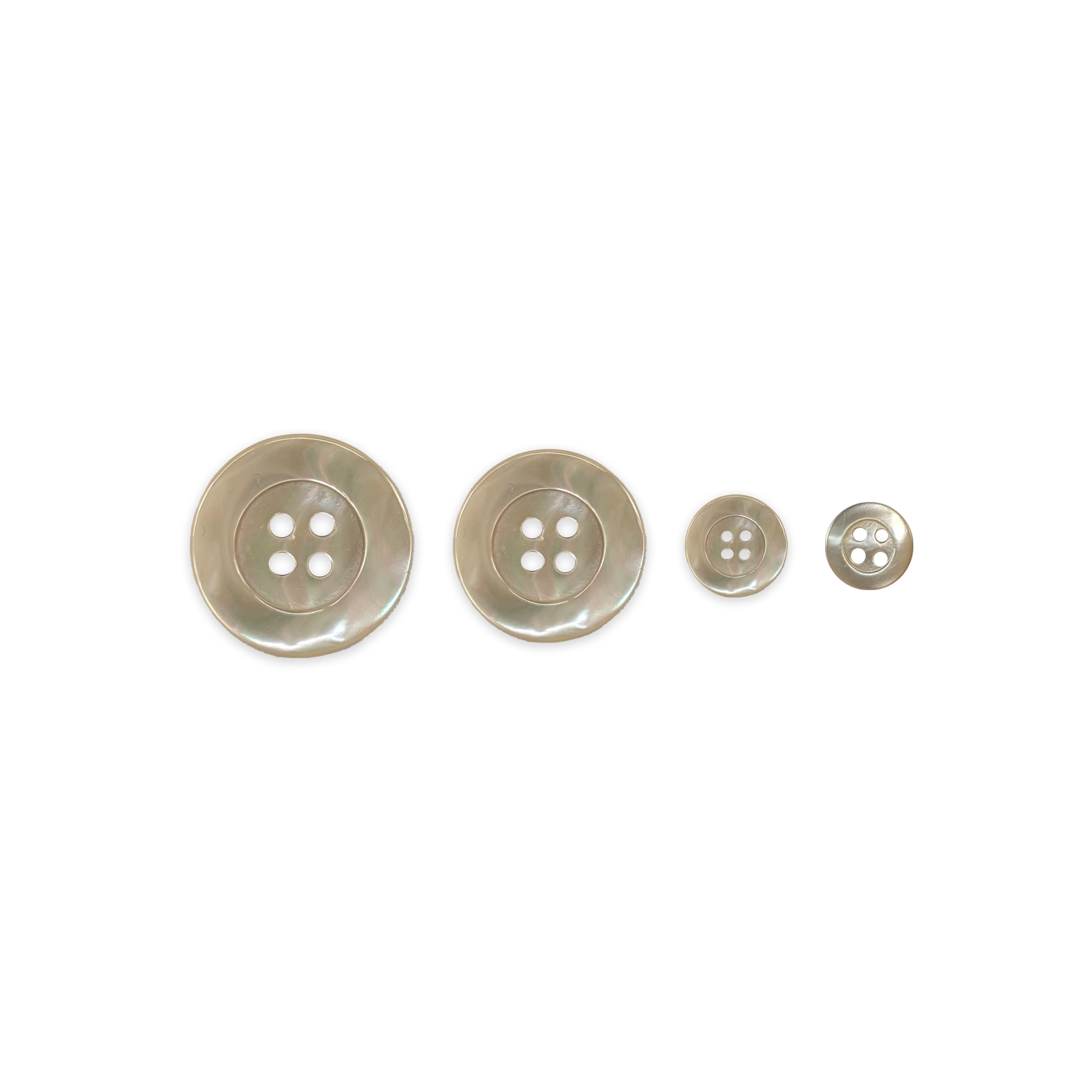 4-Hole Mother-of-Pearl Button in Cream Image