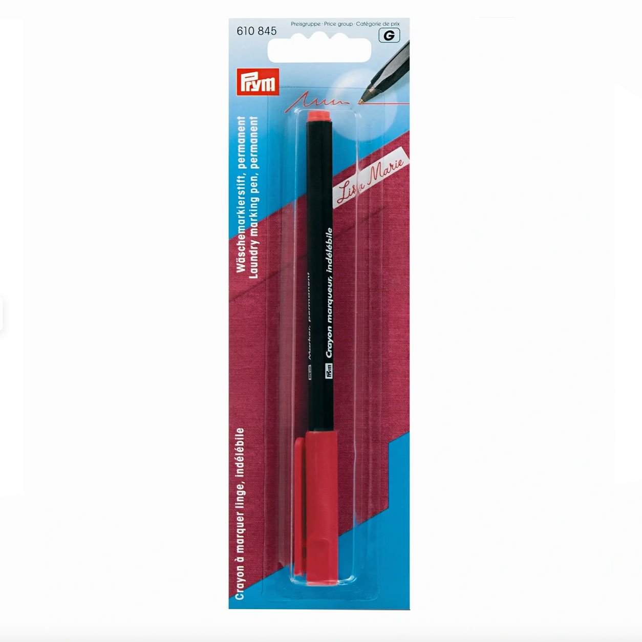 Red Indelible Marker Bleistift Prym