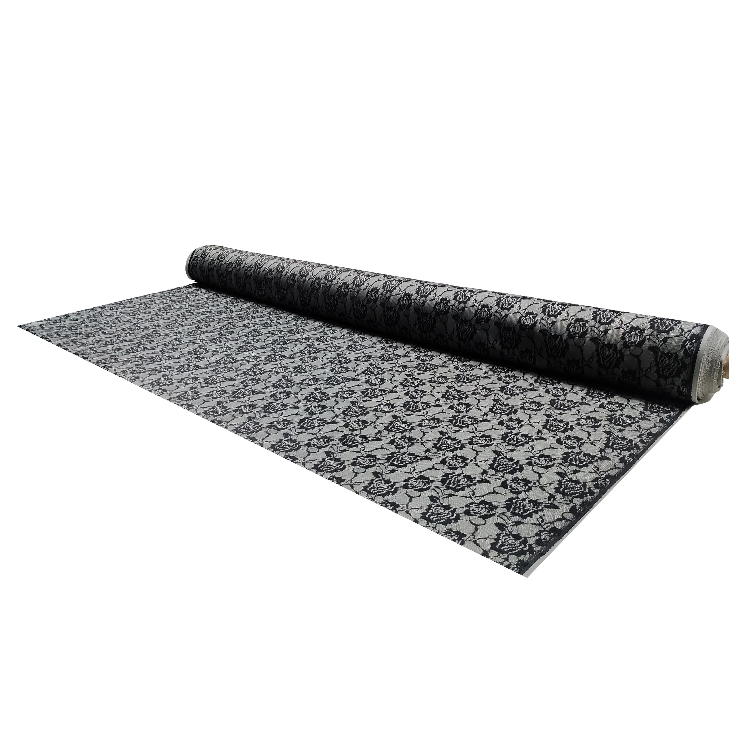 Punto Milano Grau Fantasy Lace Schwarz