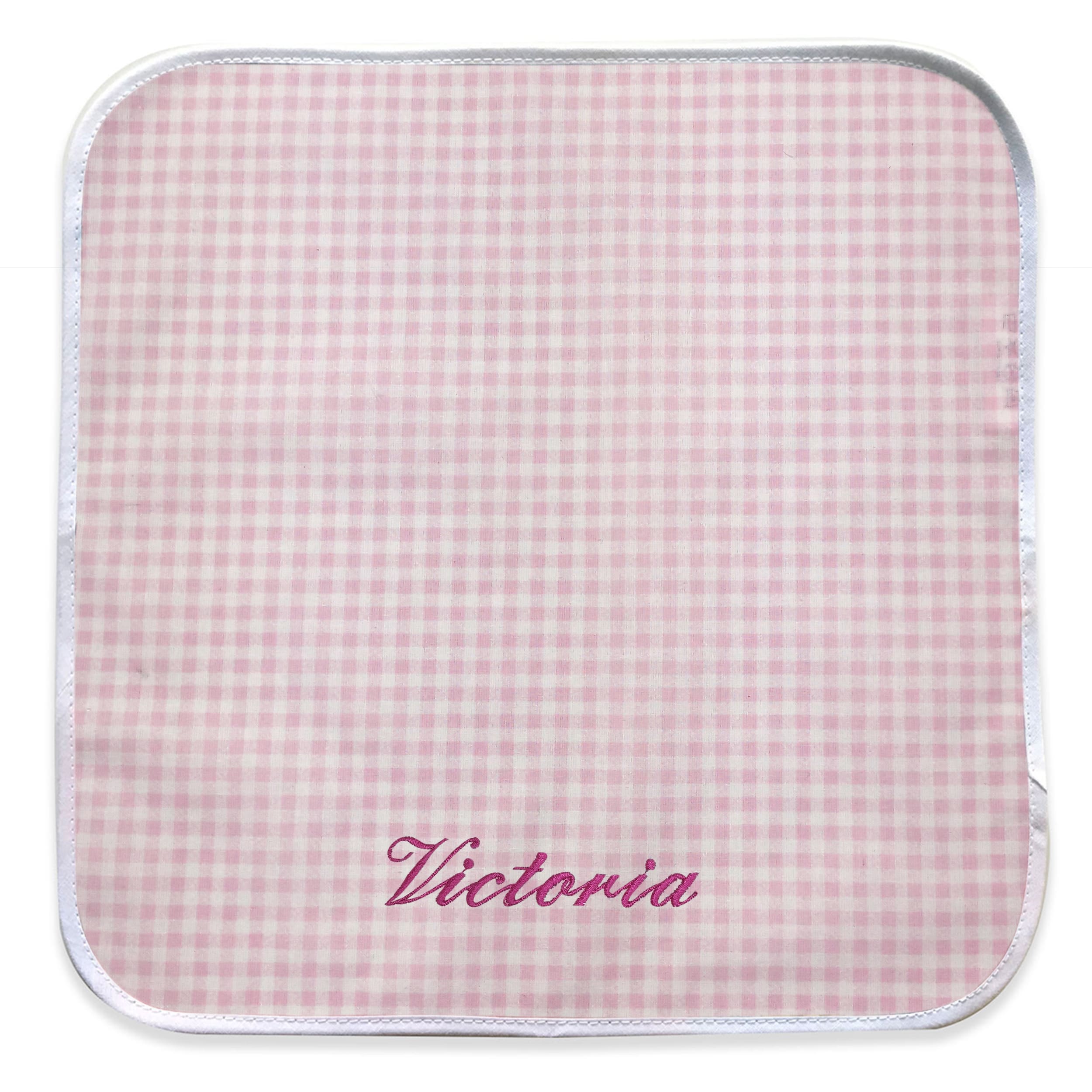 Carrés de serviette rose