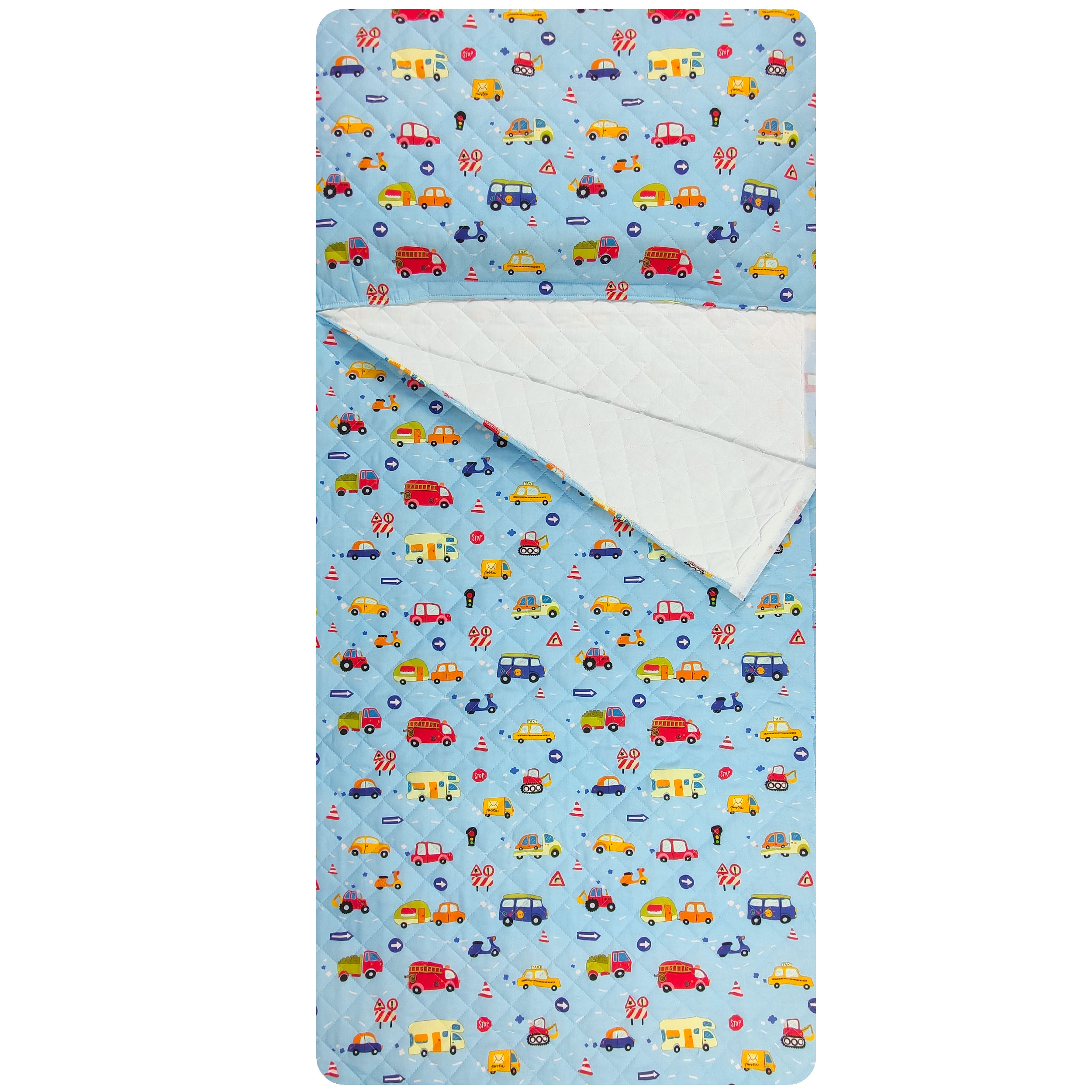 Sac de couchage pour voiture de bébé Fond bleu clair - Panini Fabrics