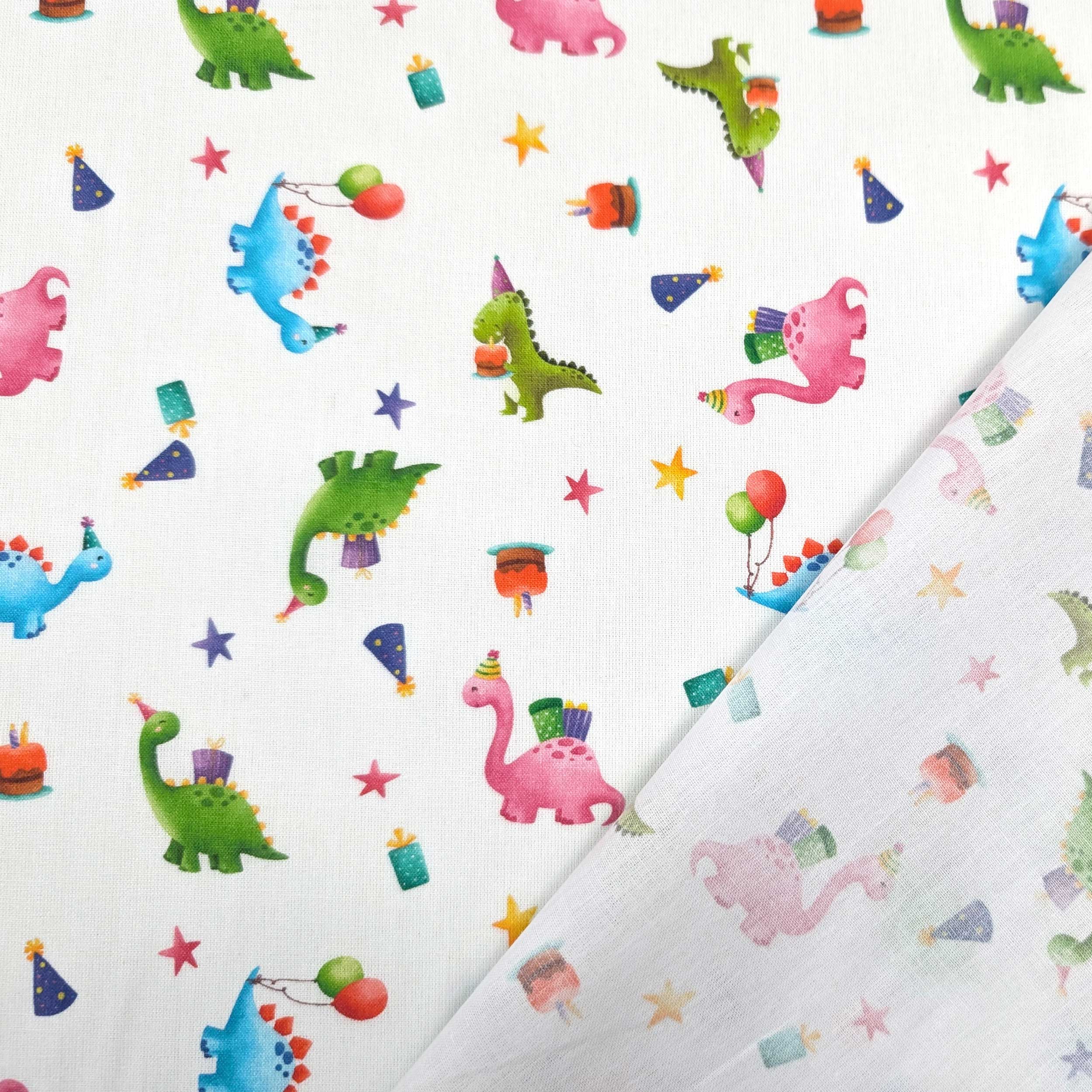 Percale Cotton: Dinosaurs at a Party Image