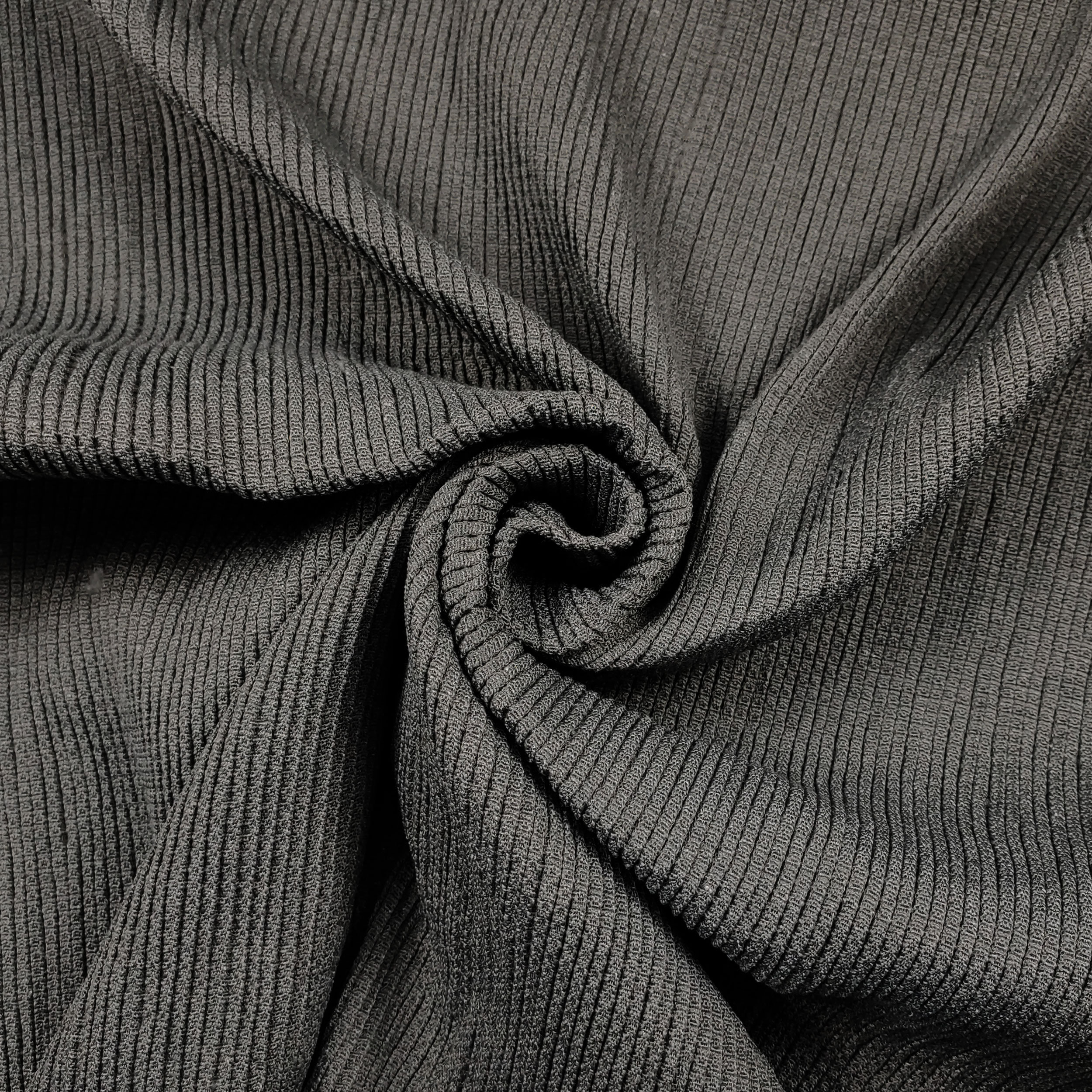 Fabric Slipcover Elastic Rib Embossed Grey Image