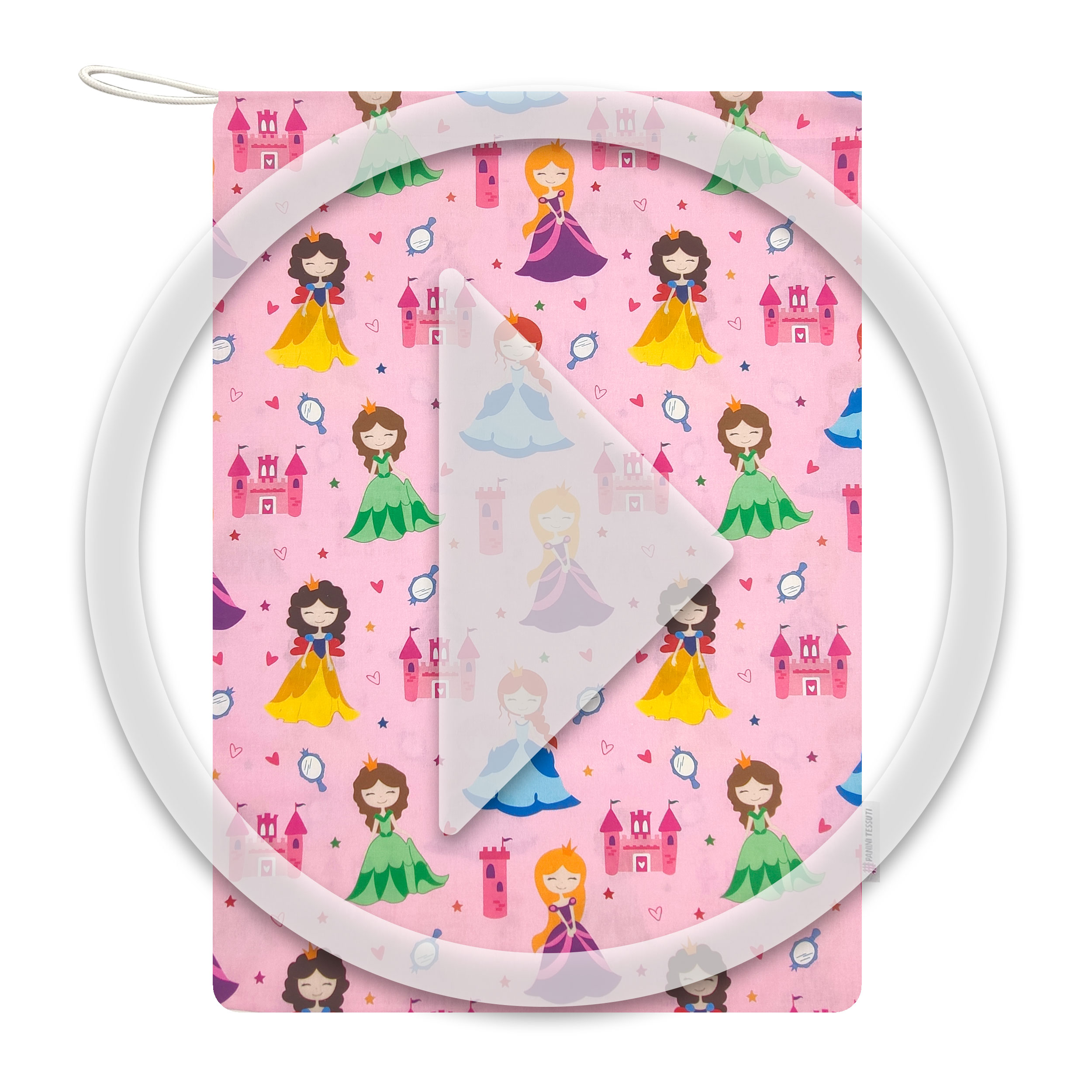 Nursery Bag Princesses Pink Background Image