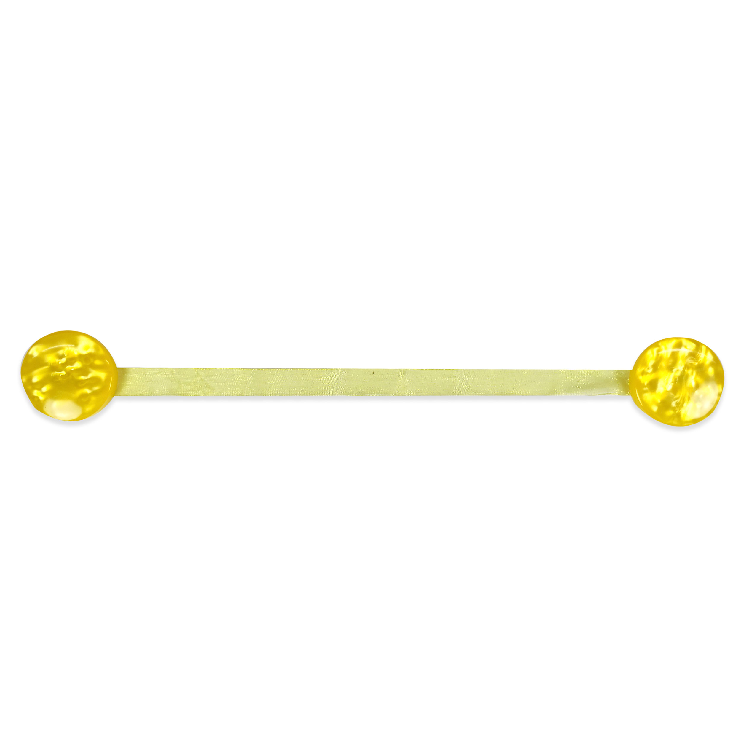 Button Curtain Magnet - Yellow Image