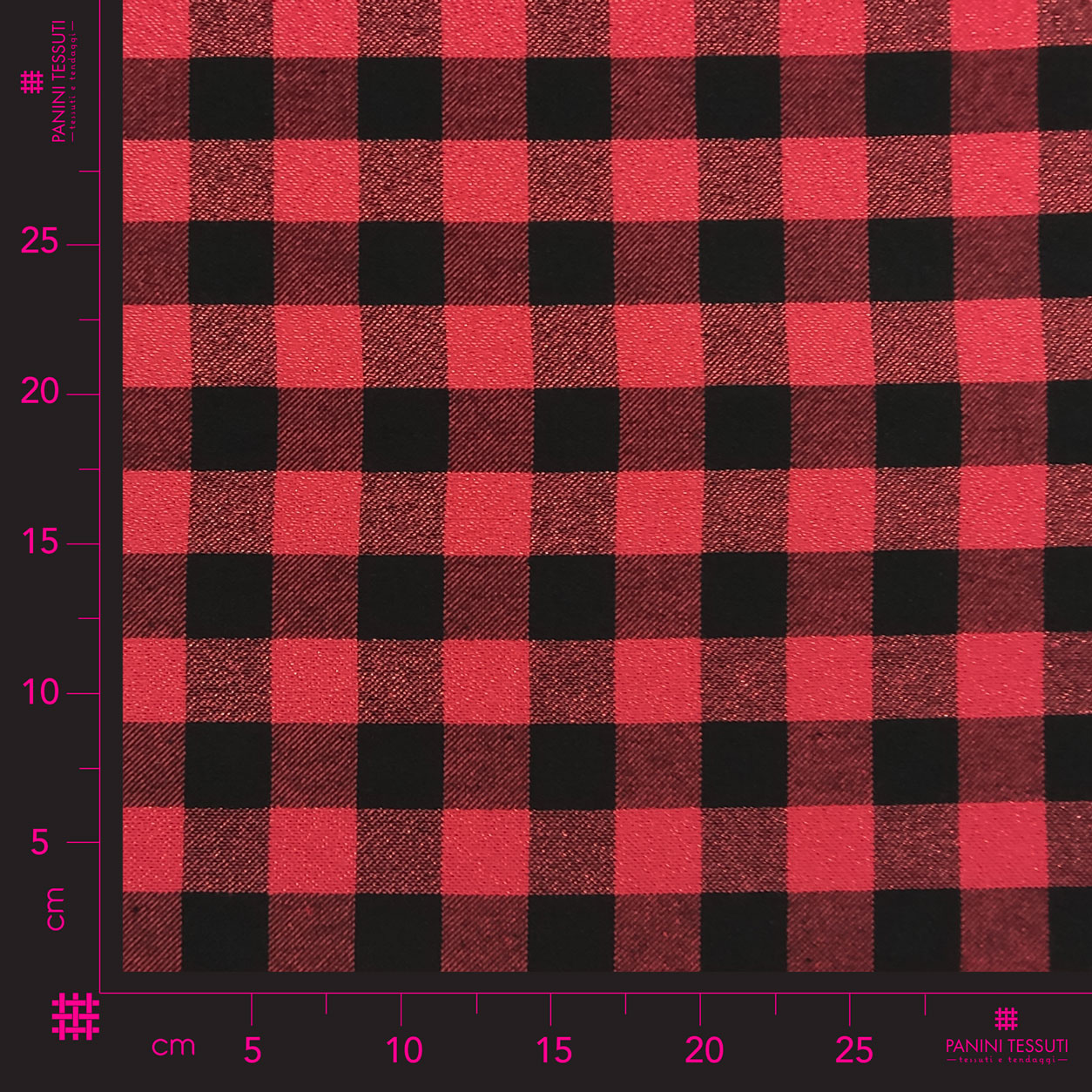 tessuto-cotone-quadro-rosso-e-nero-lurex