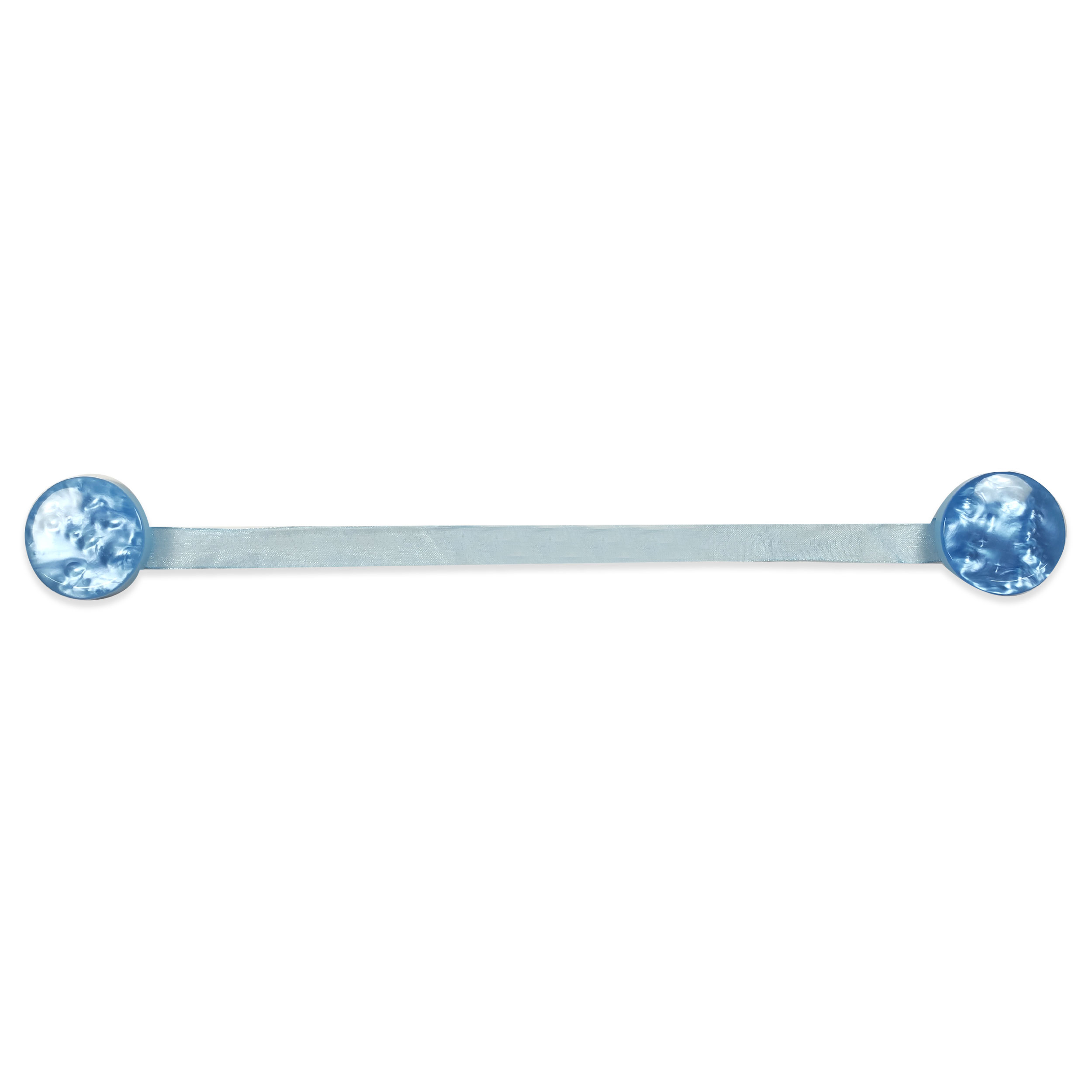 Button Curtain Magnet - Light Blue Image