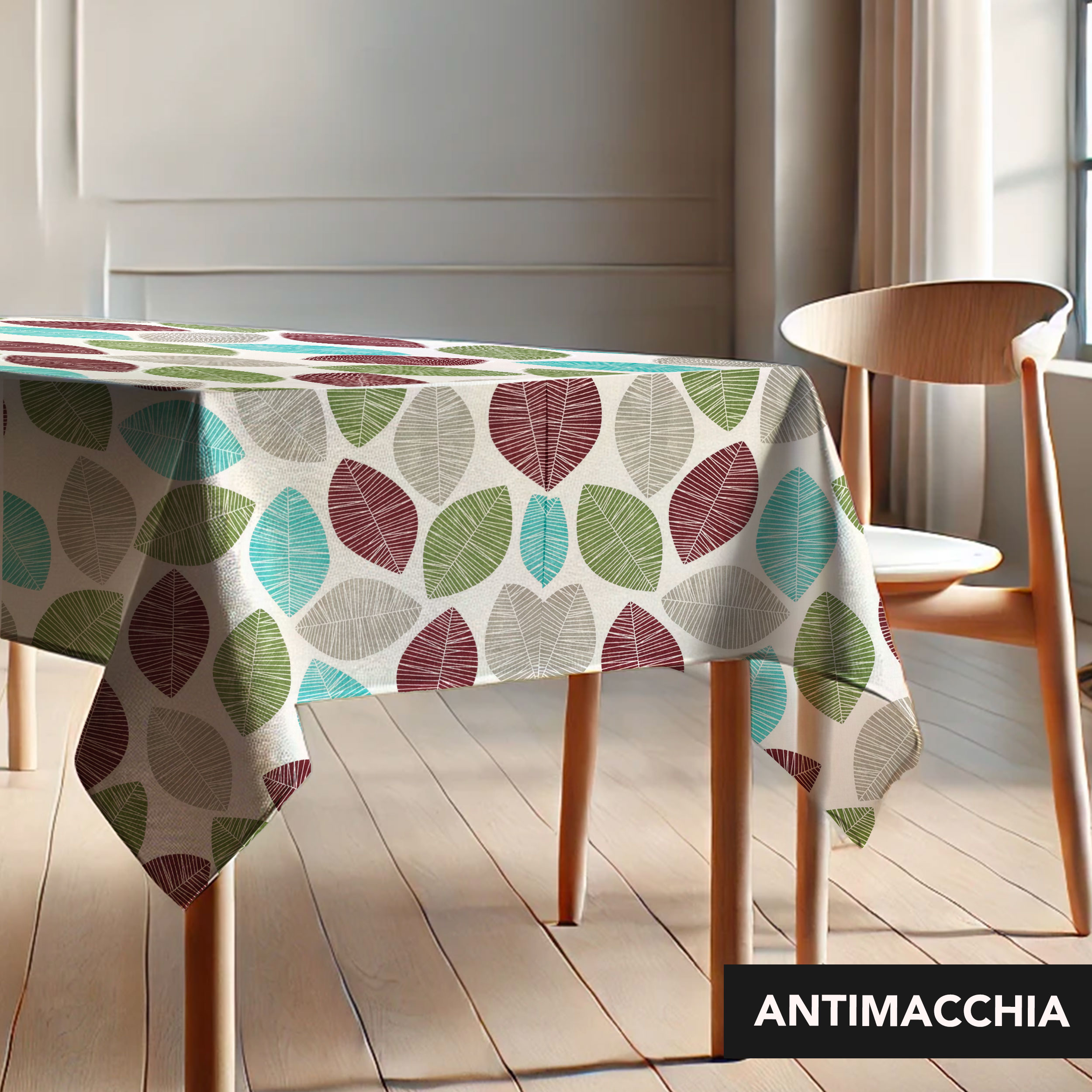 Harz verpackte Tischdecke mit Sommerblattmustern