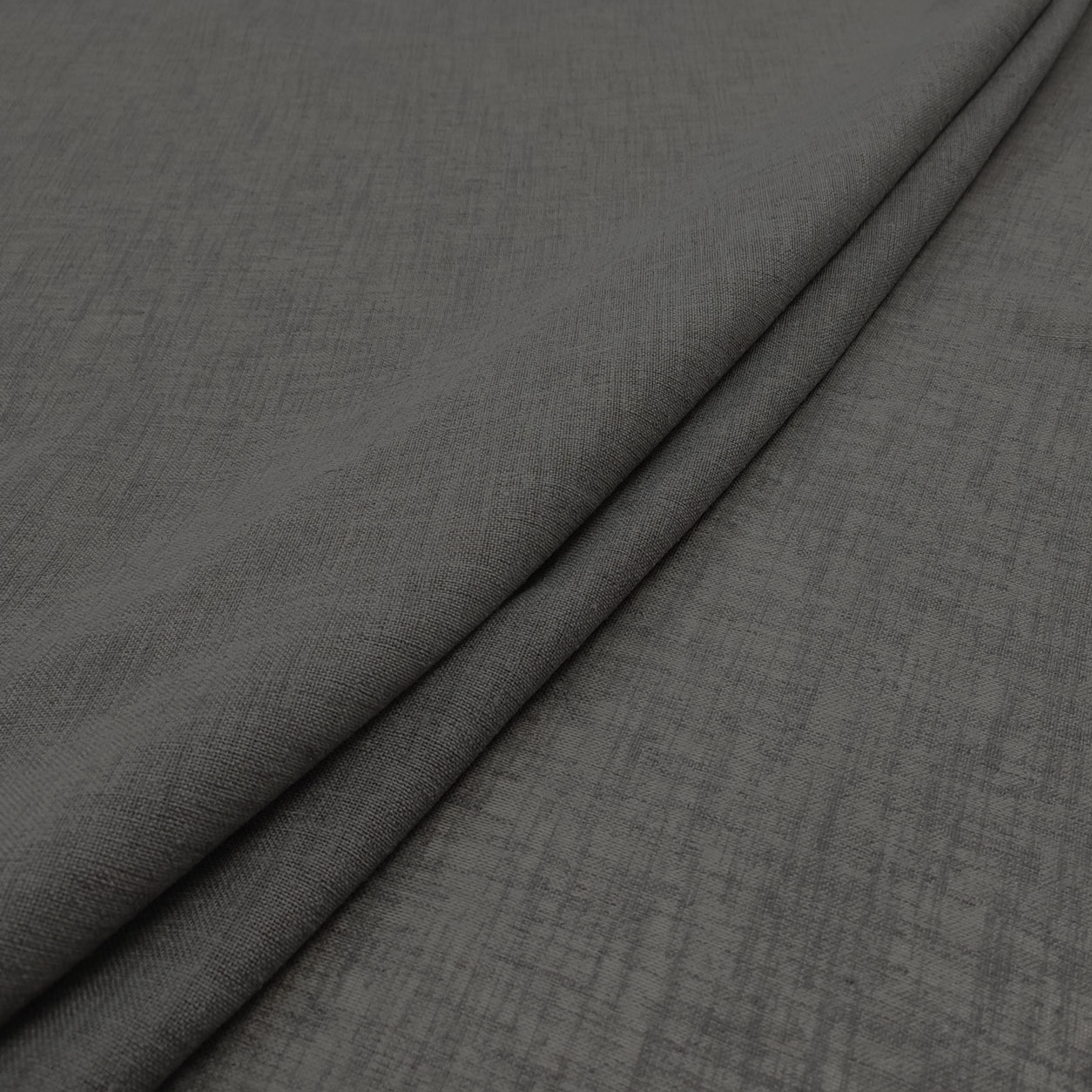 Tissu de rideau en faux lin couleur unie 1