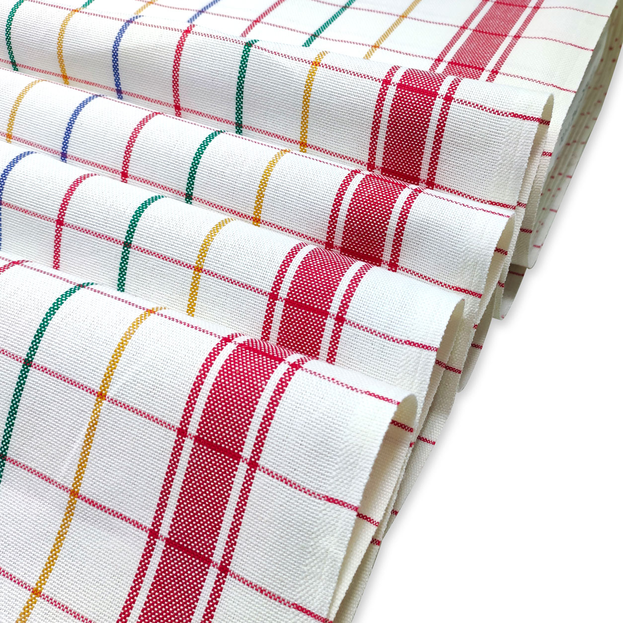 Cotton Double Edge Red Stripes Kitchen Towel