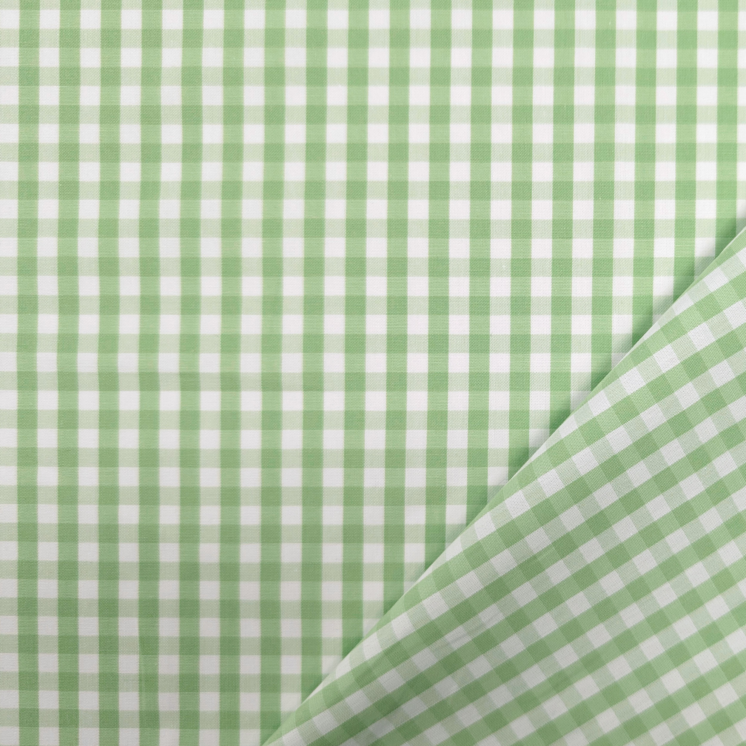 Light Green Check Cotton for Shirts Image
