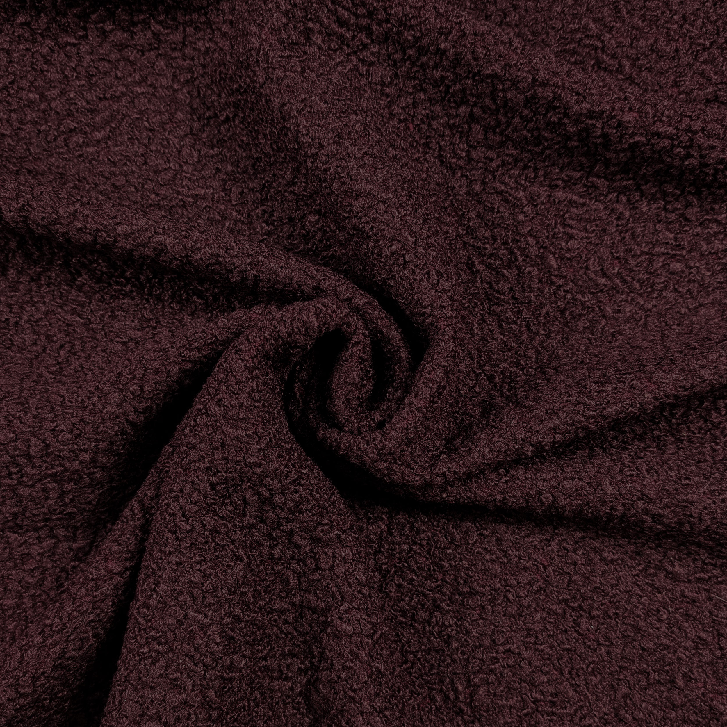 Bordeaux Dyed Bouclè Coat Image