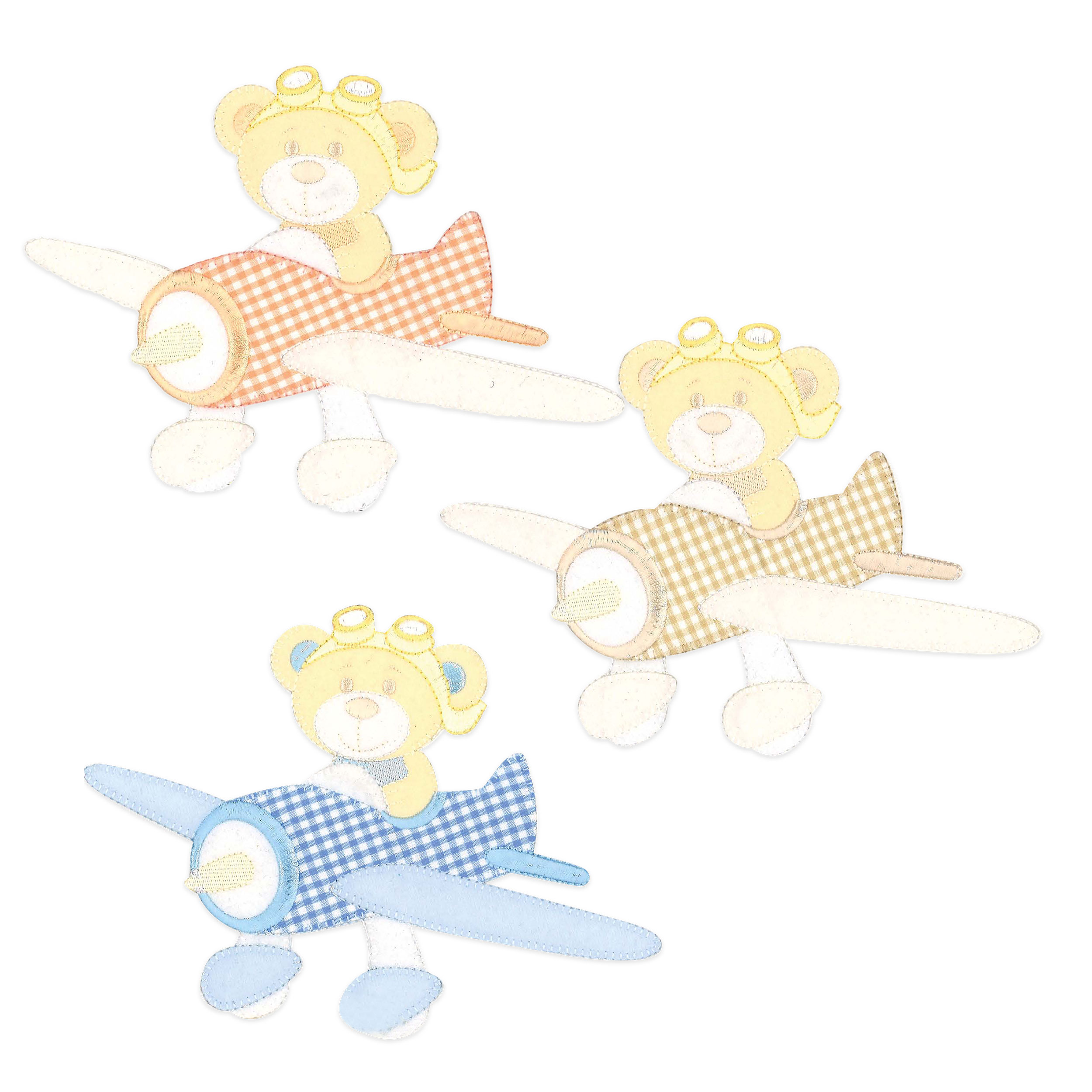 Applying Teddy Bear on Aeroplane Image