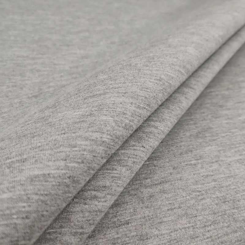 Gris clair/bleu nuit Tissu néoprène doublé coton Image