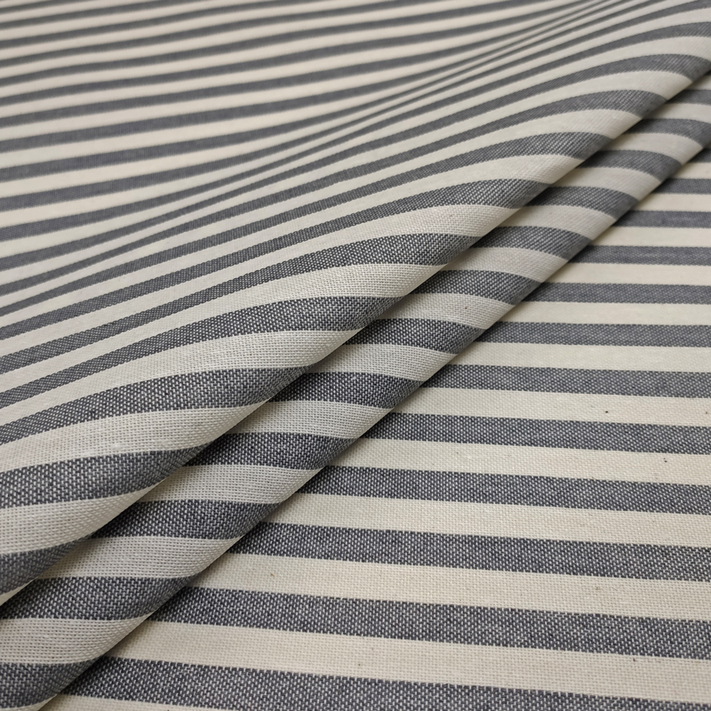 Cut-out Resin Tablecloth White and Grey Stripes 100x140 cm Image