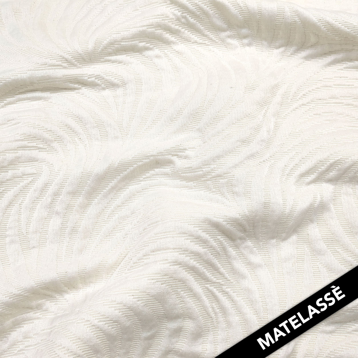 Ivory Matelassé Fabric