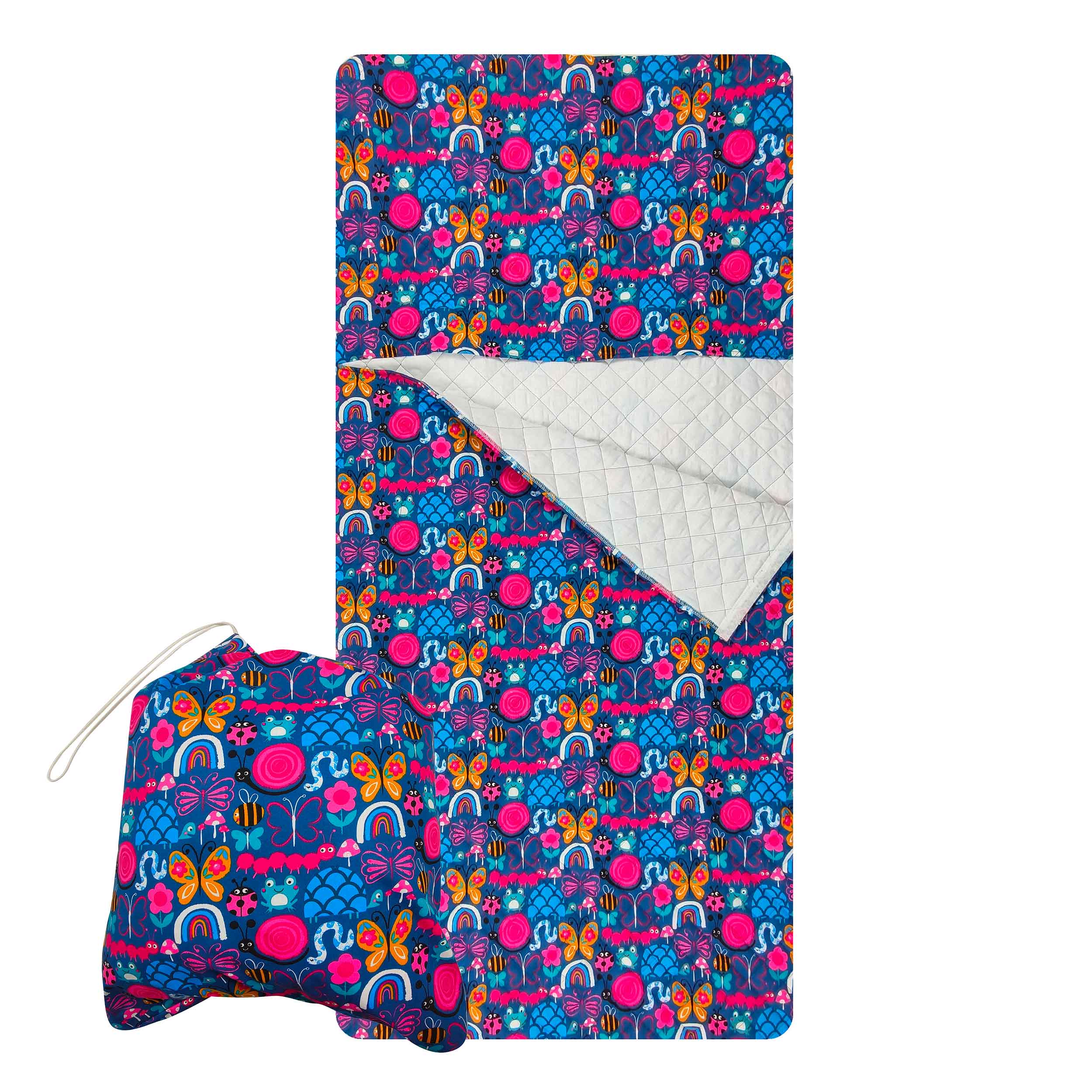 Sac de couchage à motifs d'animaux Fond bleu