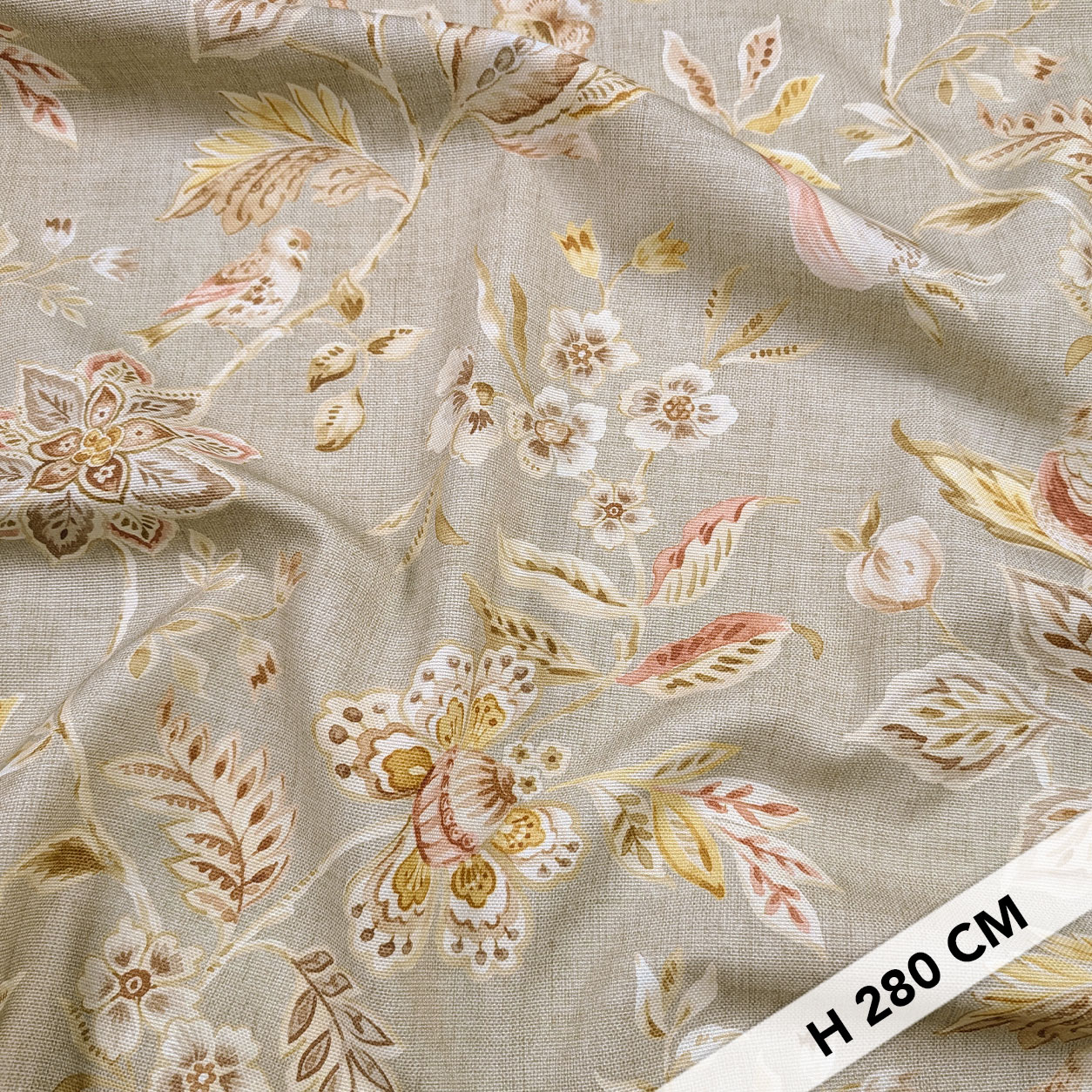 Art Deco Flowers Fabric Image