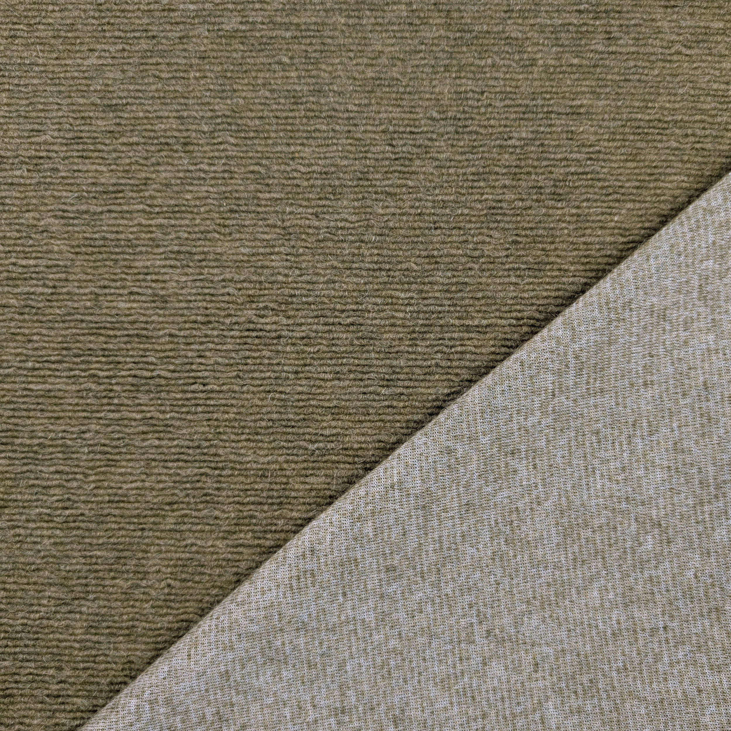 Green Ribbed Boiled Wool Image