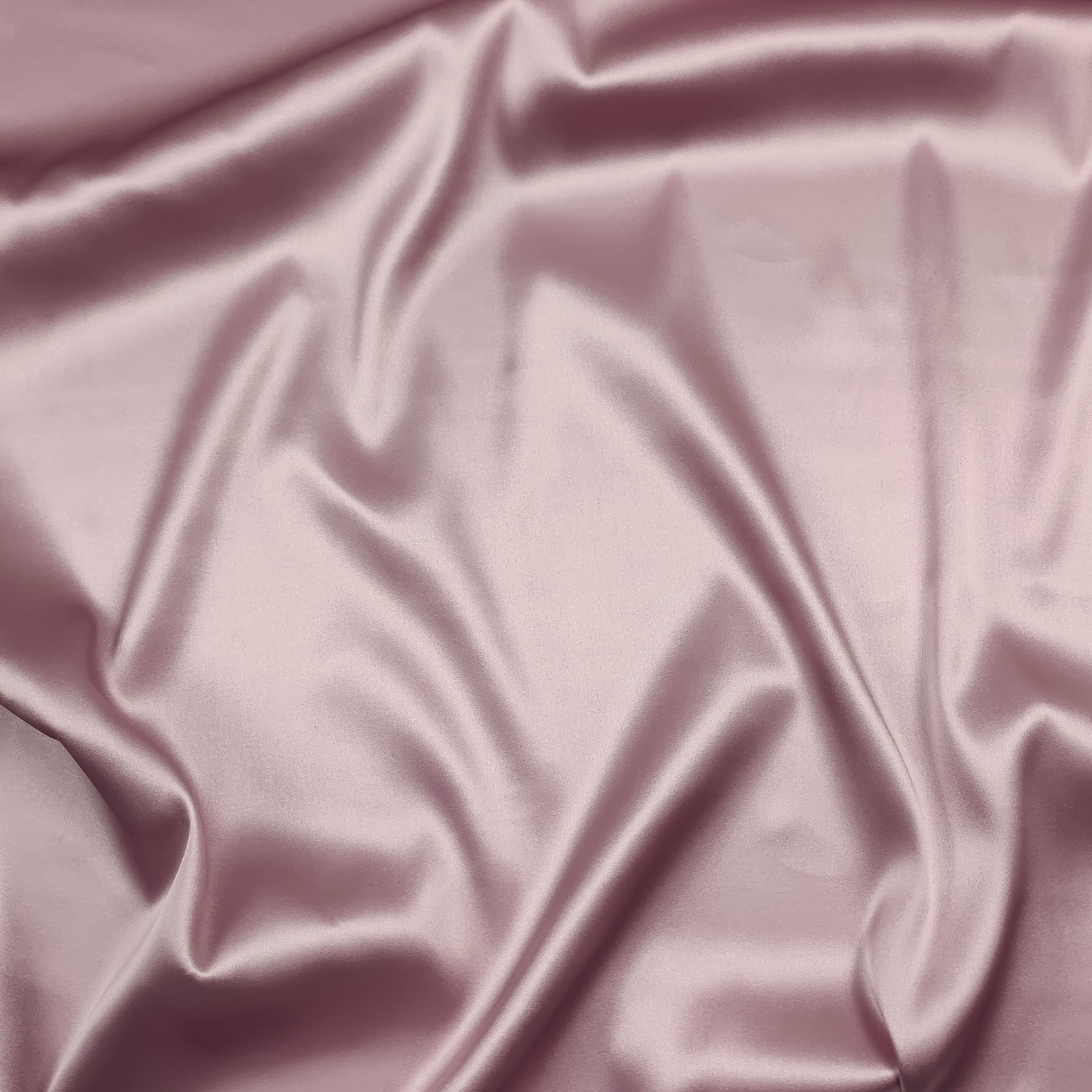 Antique Pink Stretch Silk Satin Fabric Image