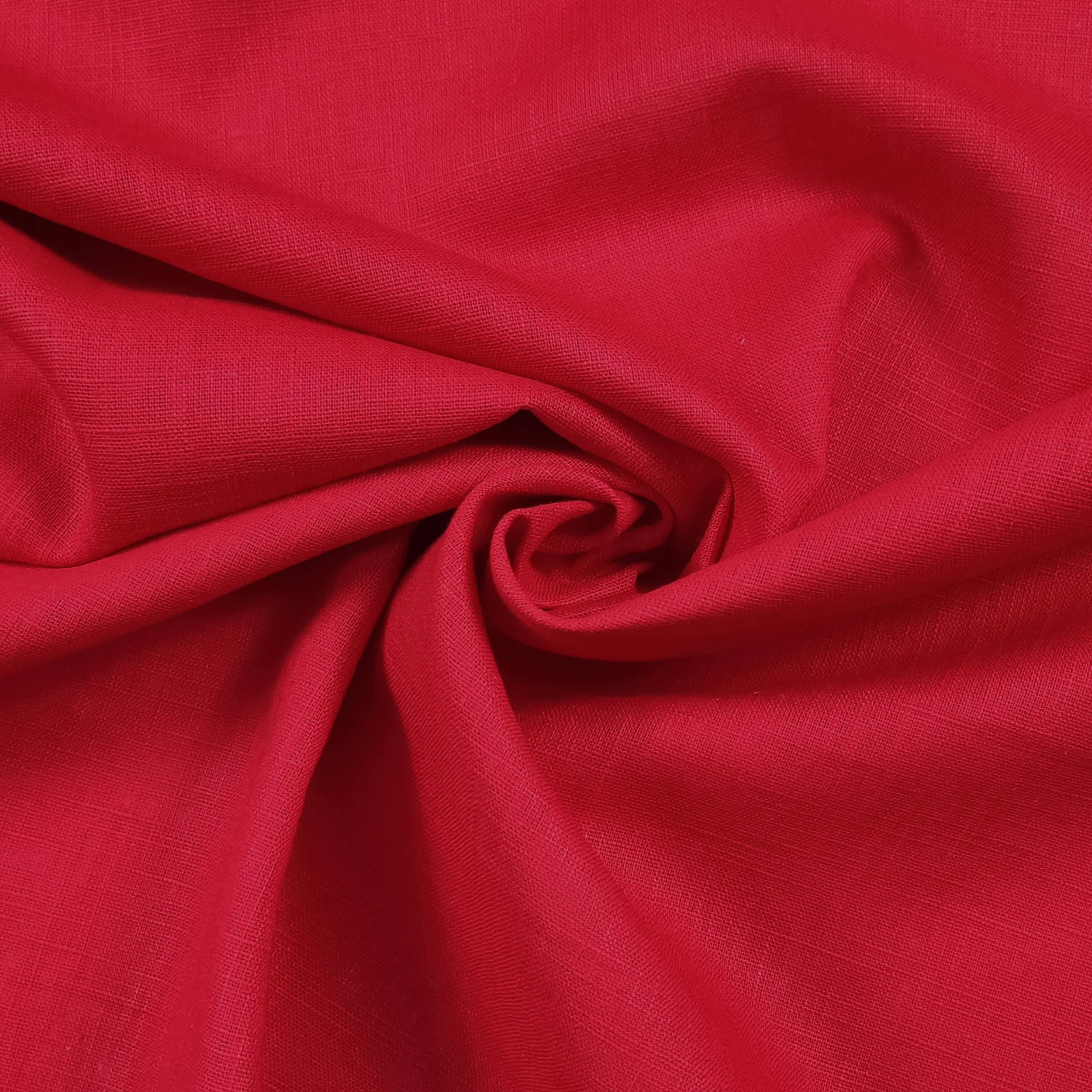 Roter Reinleinen-Stoff