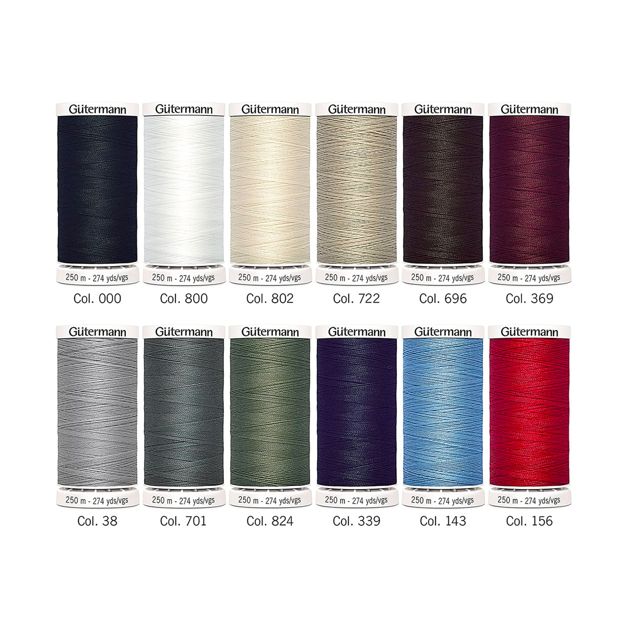 Gutermann Cucitutto 12 bobines 250 m Image