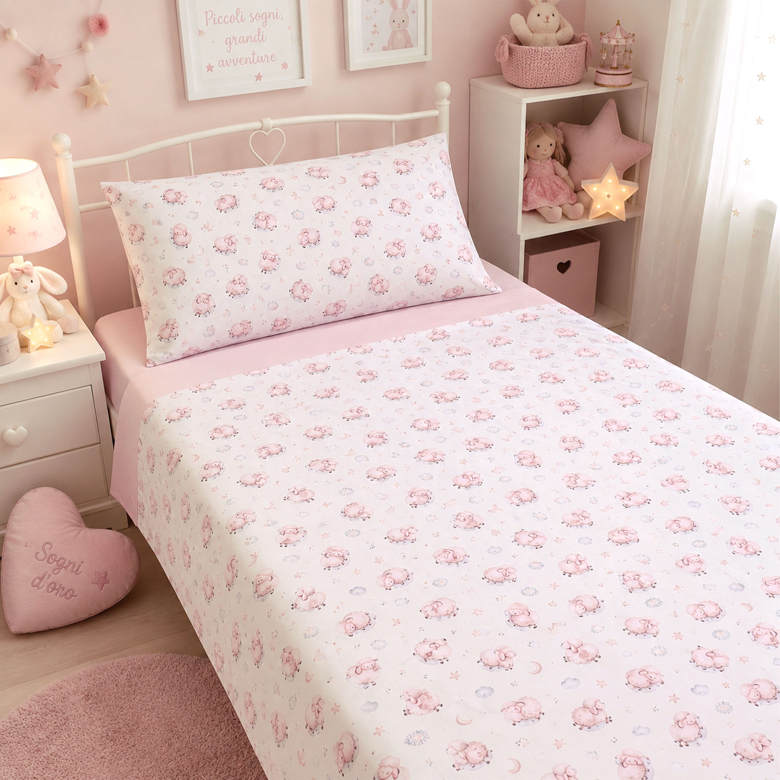 Sweet Dreams Sheep Percale Cotton Image