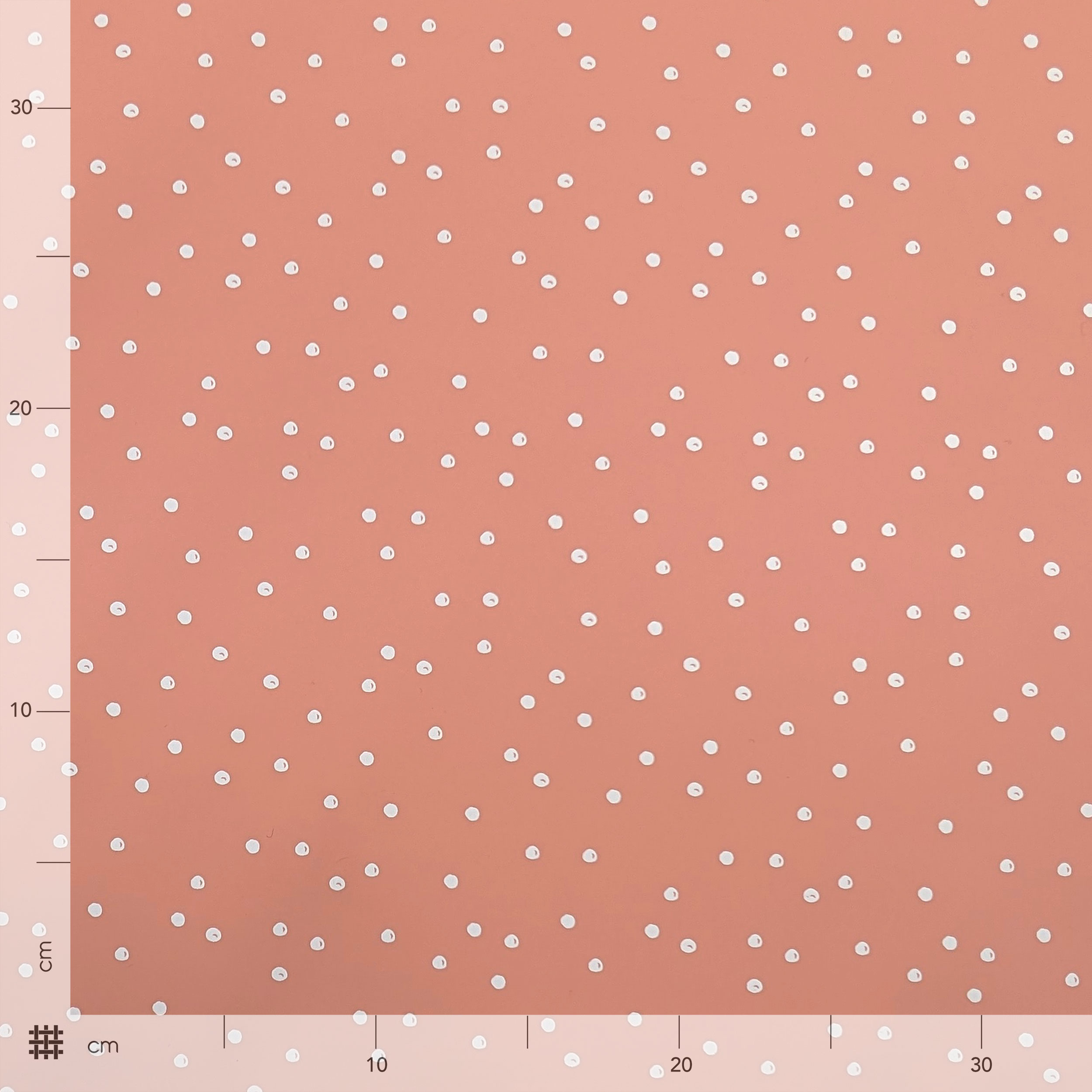 Mackintosh White Polka Dots Peach Background Image
