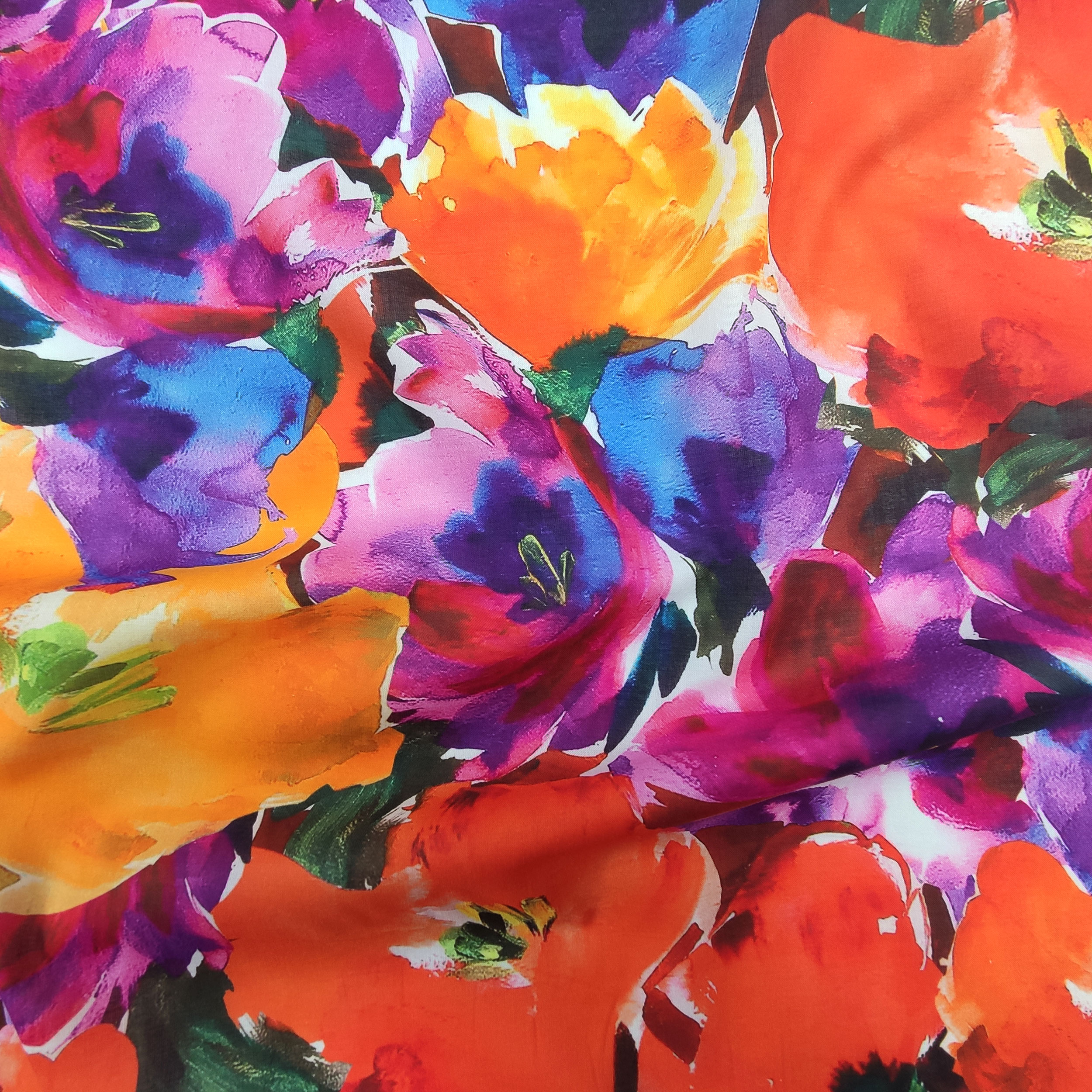 Cotton Muslin Flowers Fashion