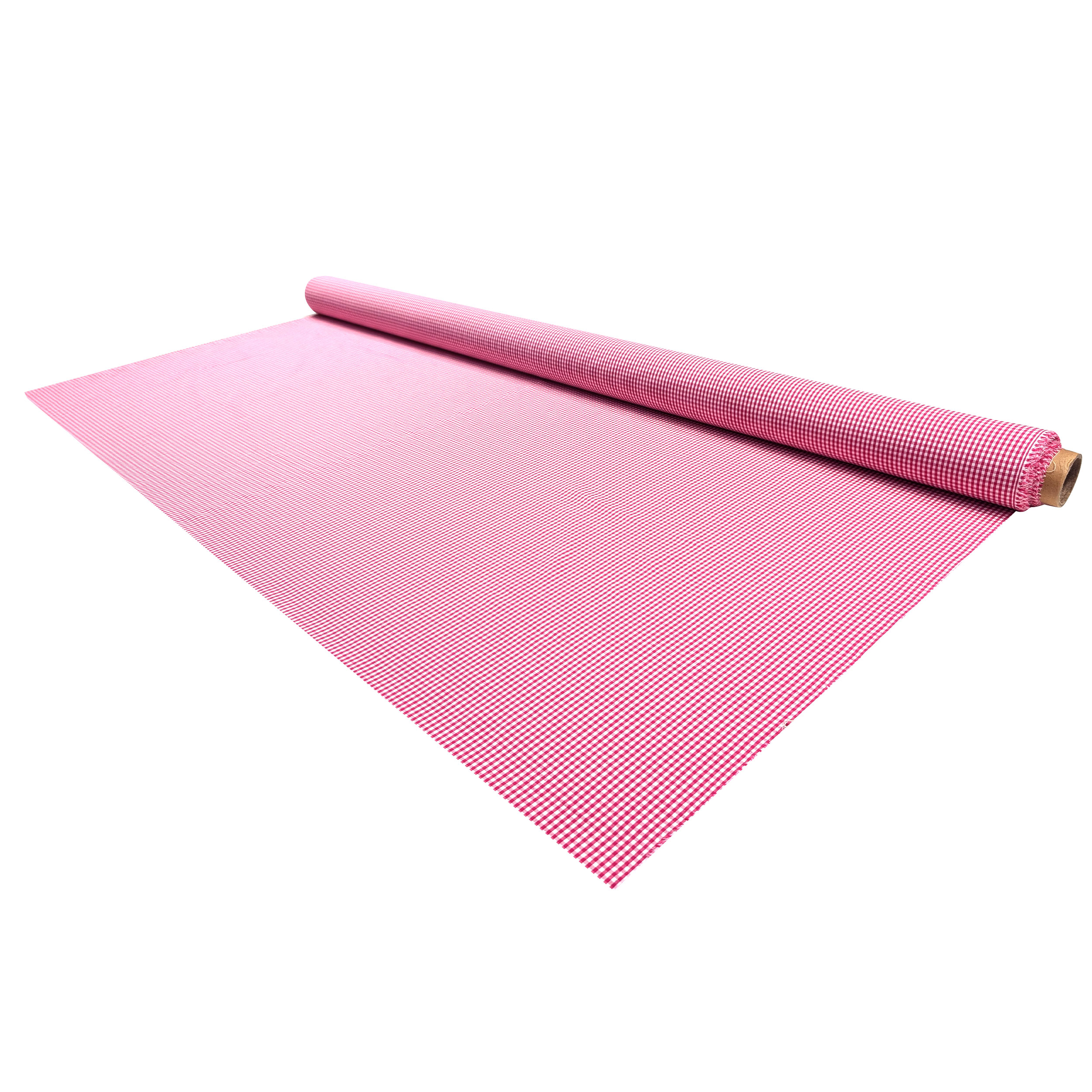 Quadrettini Fuxia Shirting Cotton Image
