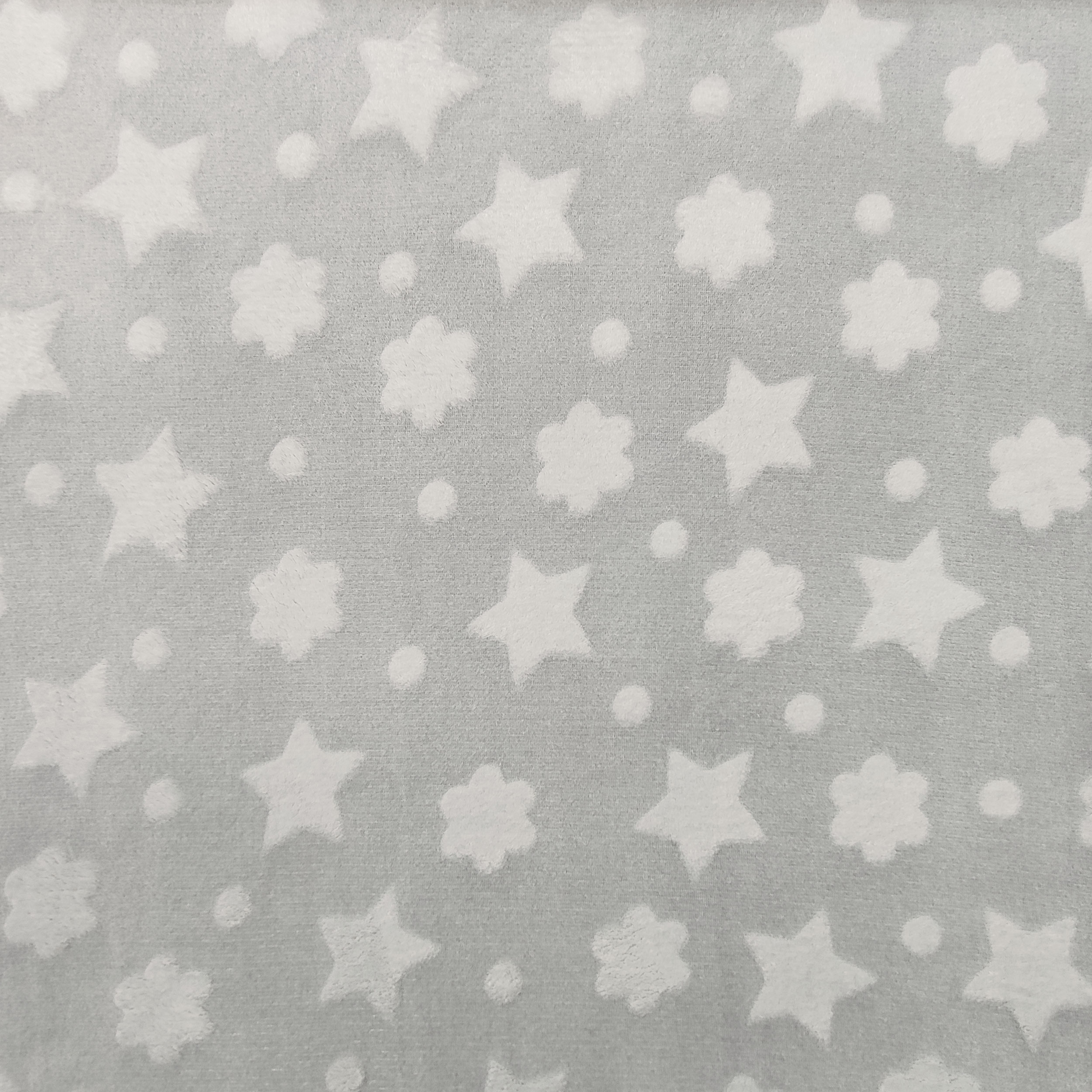 Vellón Estrellas y Nubes Gris