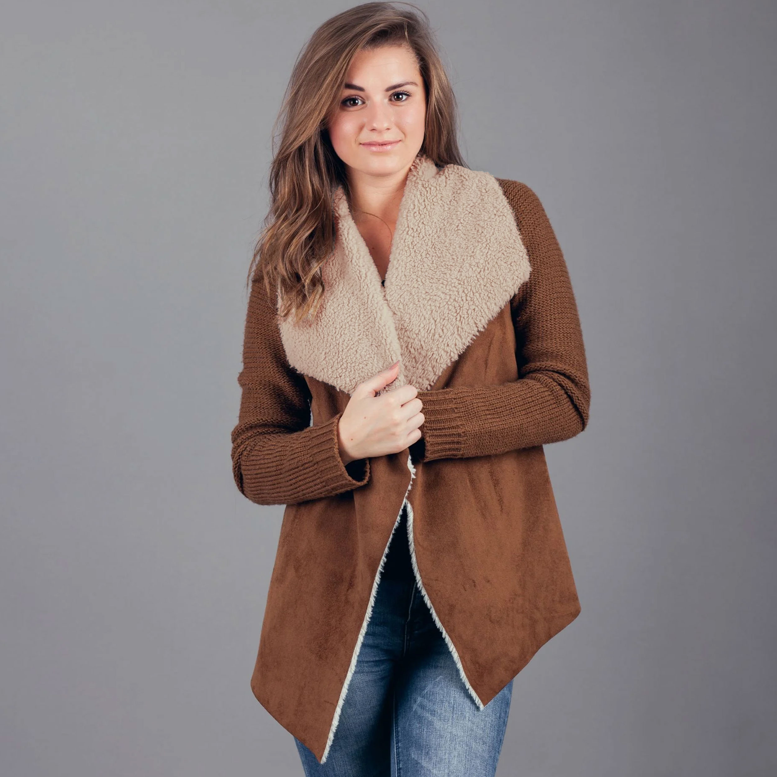 Coating Eco Sheepskin - Brown  Image