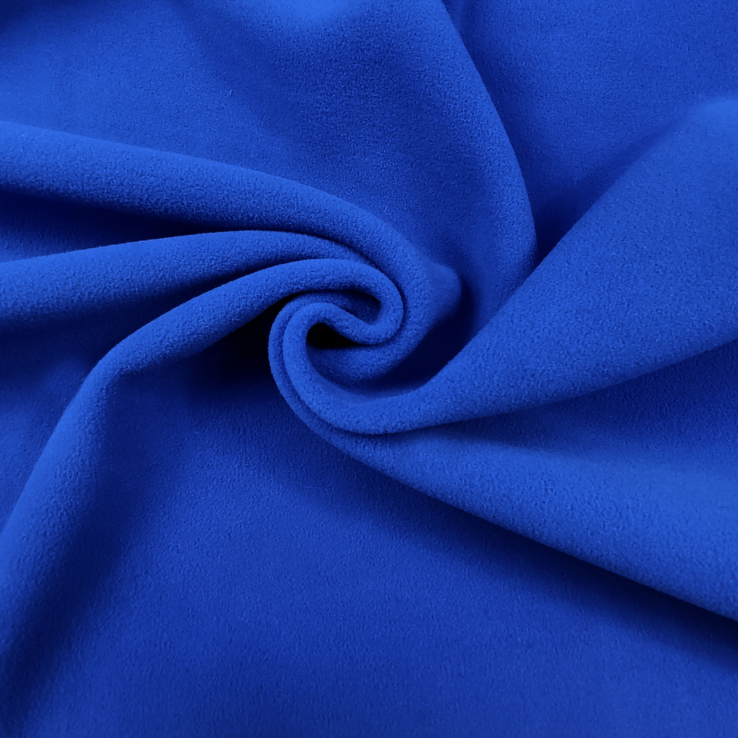Neoprene Accoppiato Pied De Poule Grigio e Pile Bluette Image