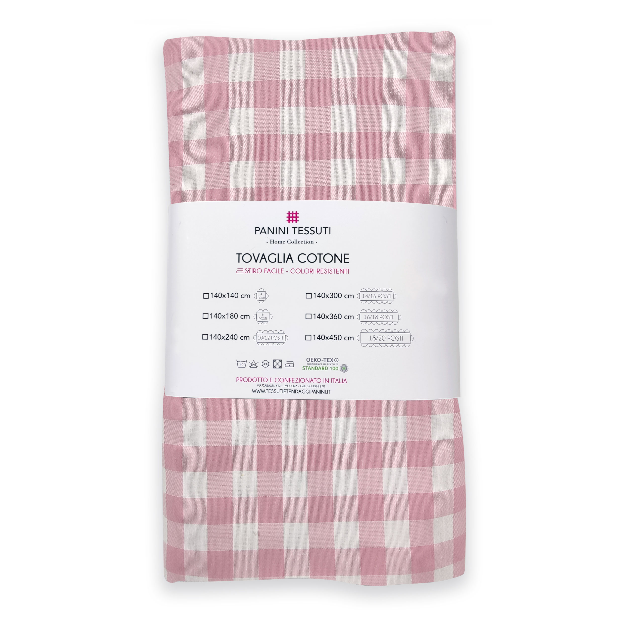 Dyed Tablecloth Square Pink Image