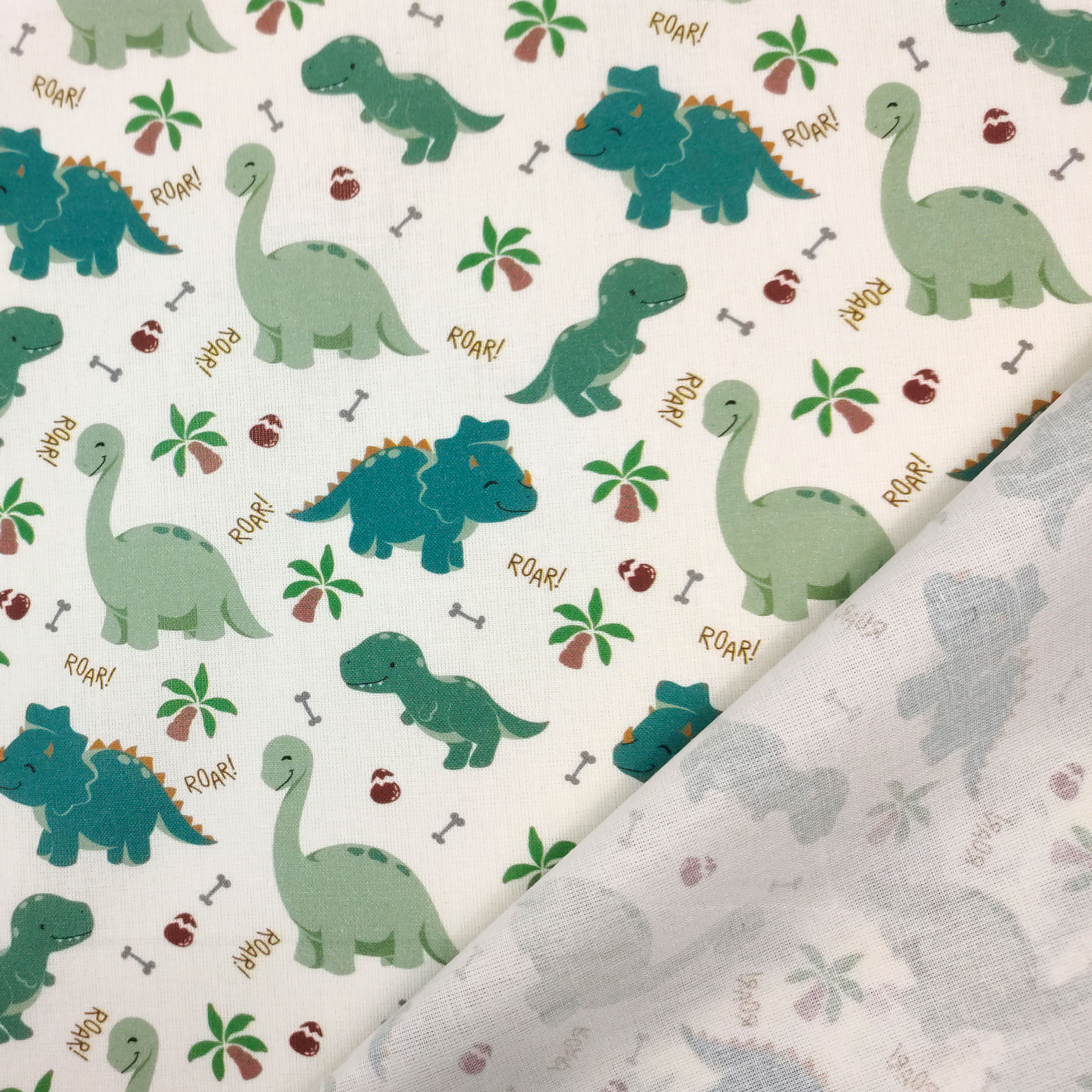 Tissu en coton Dinosaures Petit