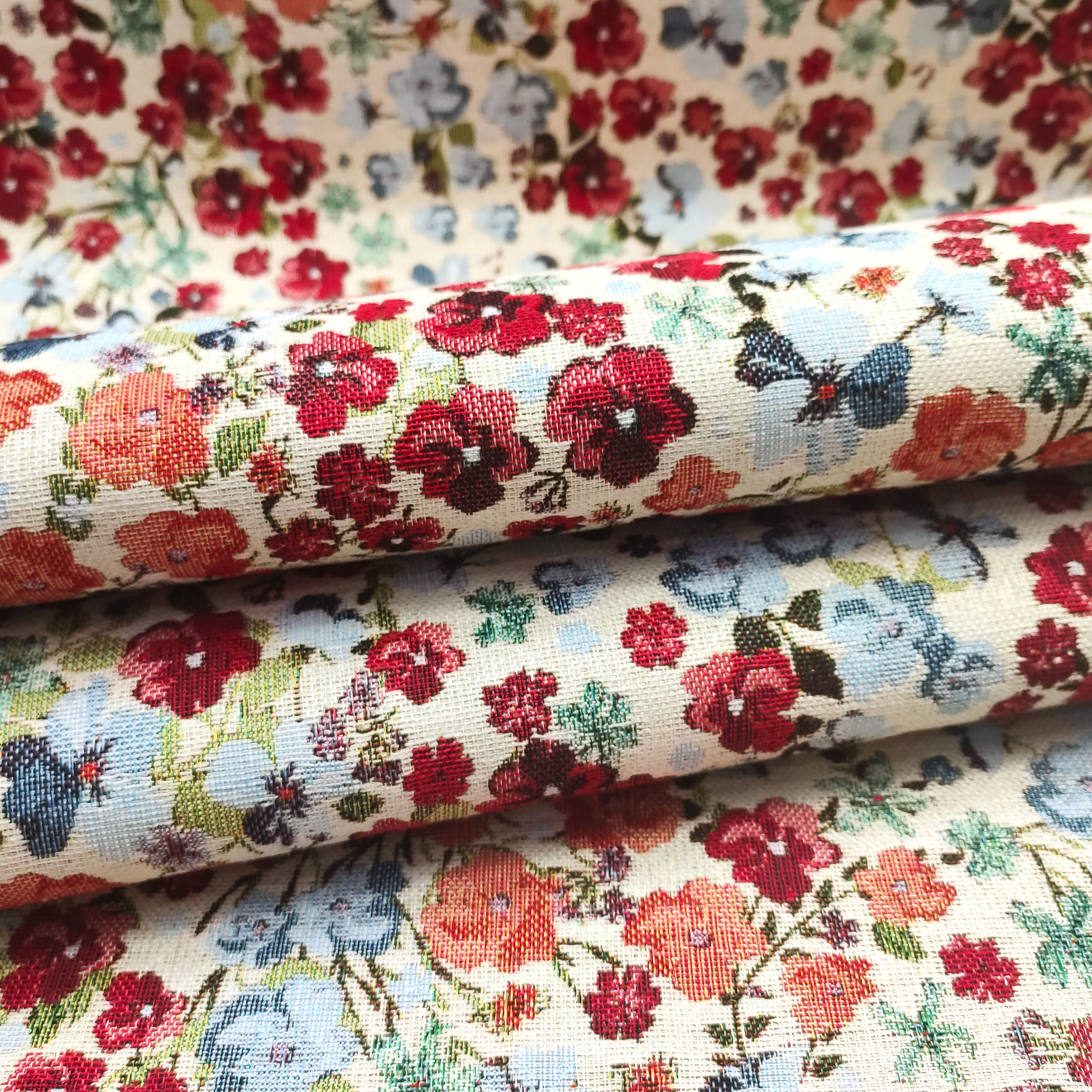 Paño de cocina Gobelin Flores de colores