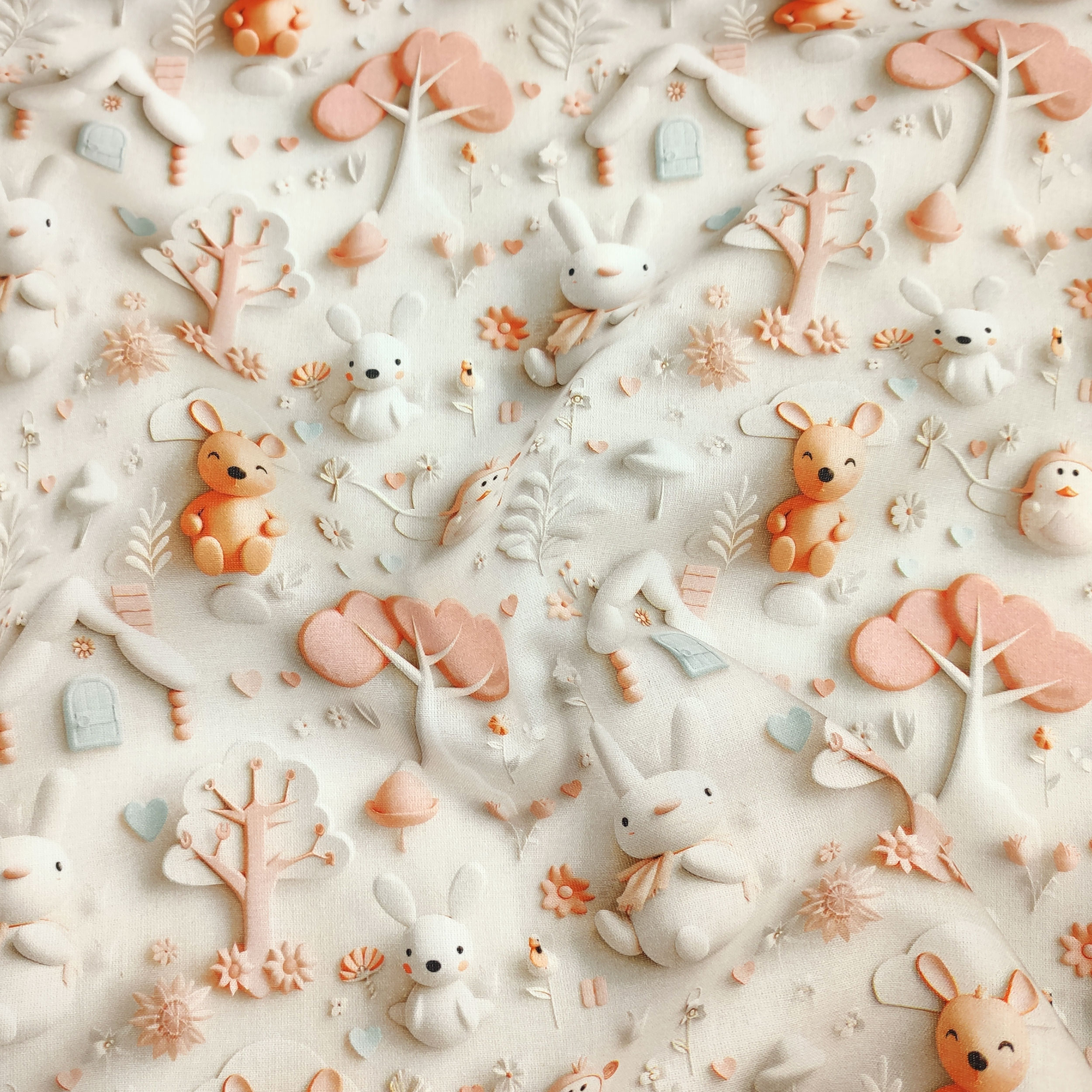 Baumwolle Digital Bunny Fantasy