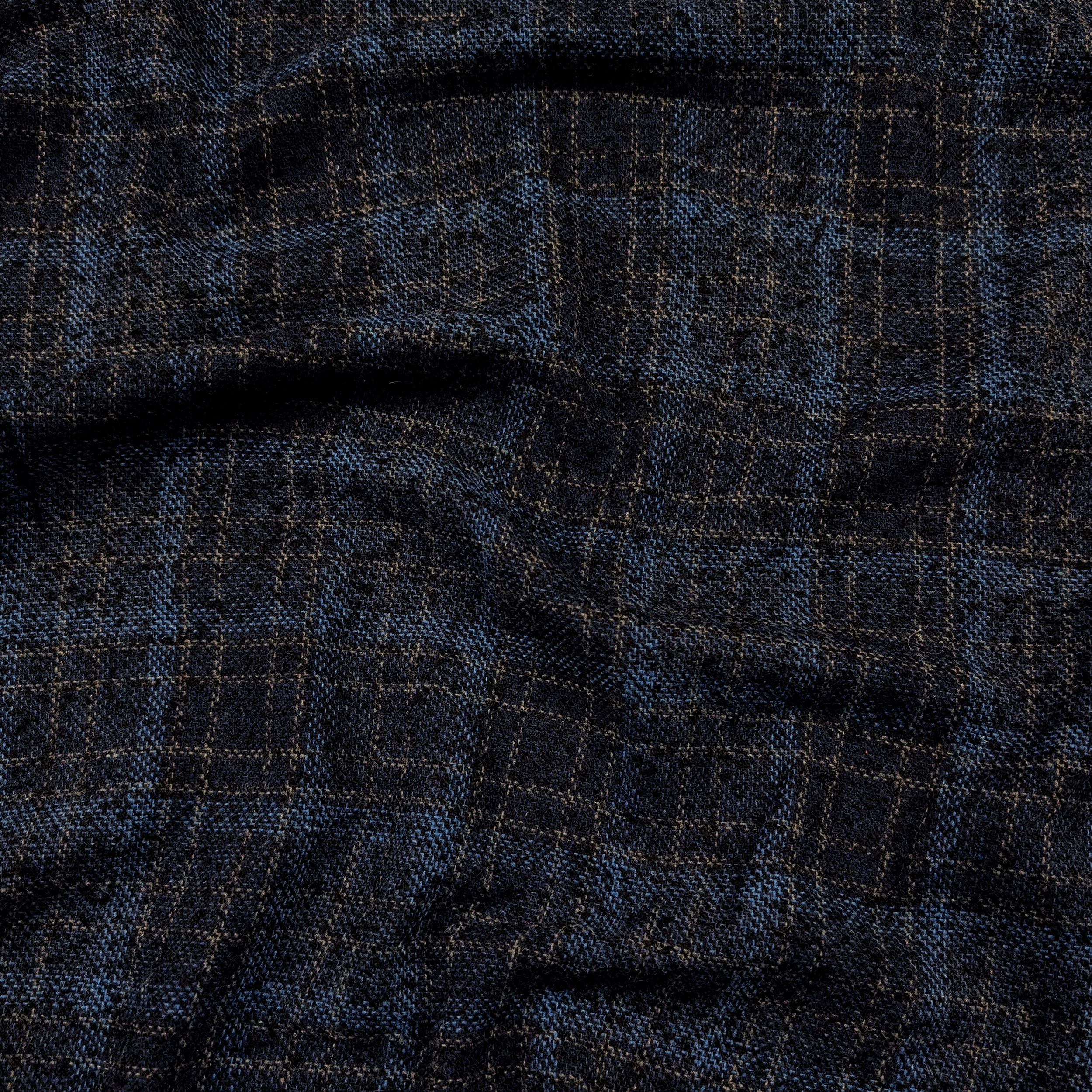 Dark Blue Tartan Tweed Image