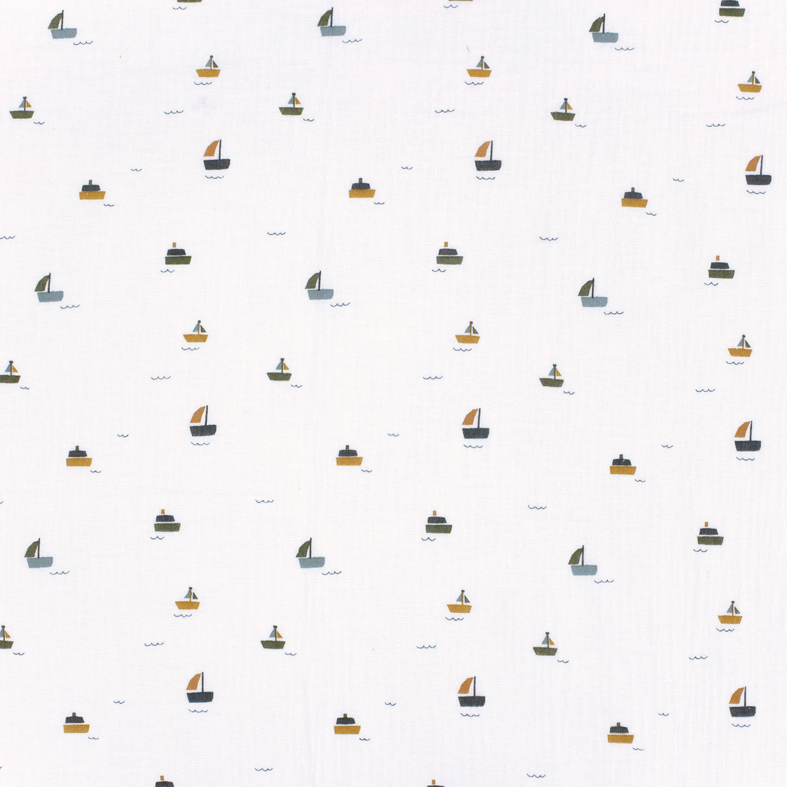 Cotton Muslin Sailing Boats Image