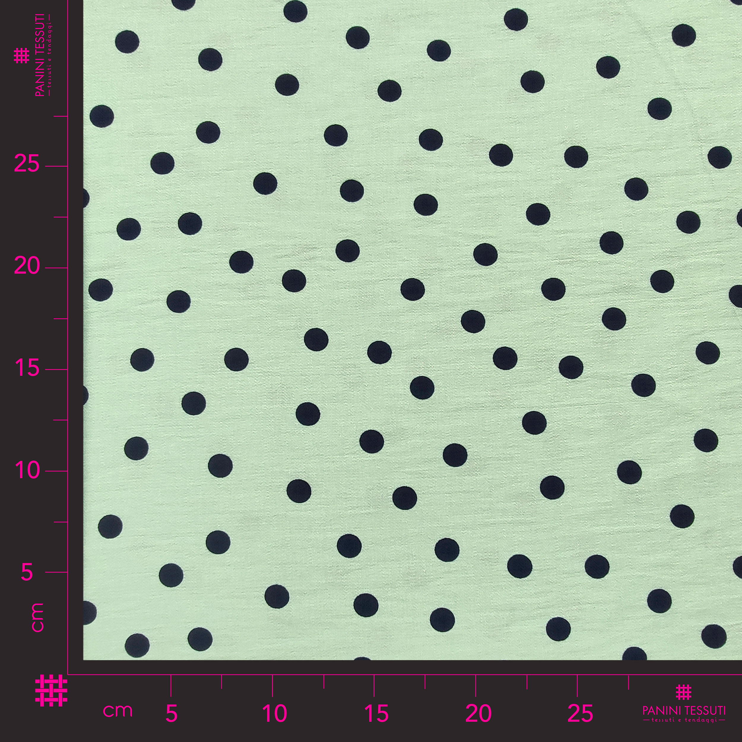 Dressmaking Viscose Crepe Polka Dot - Mint 