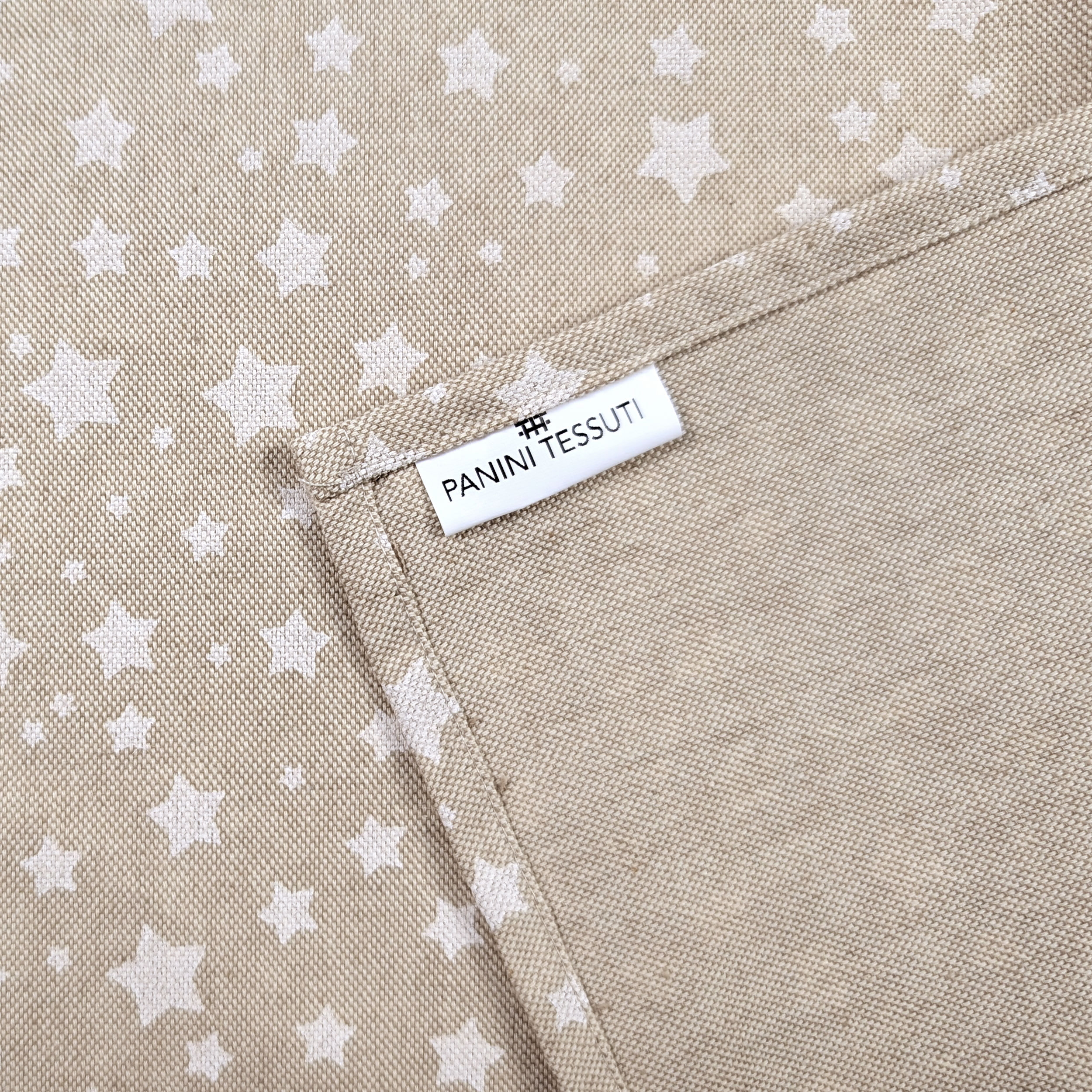 Christmas Tablecloth White Stars Image