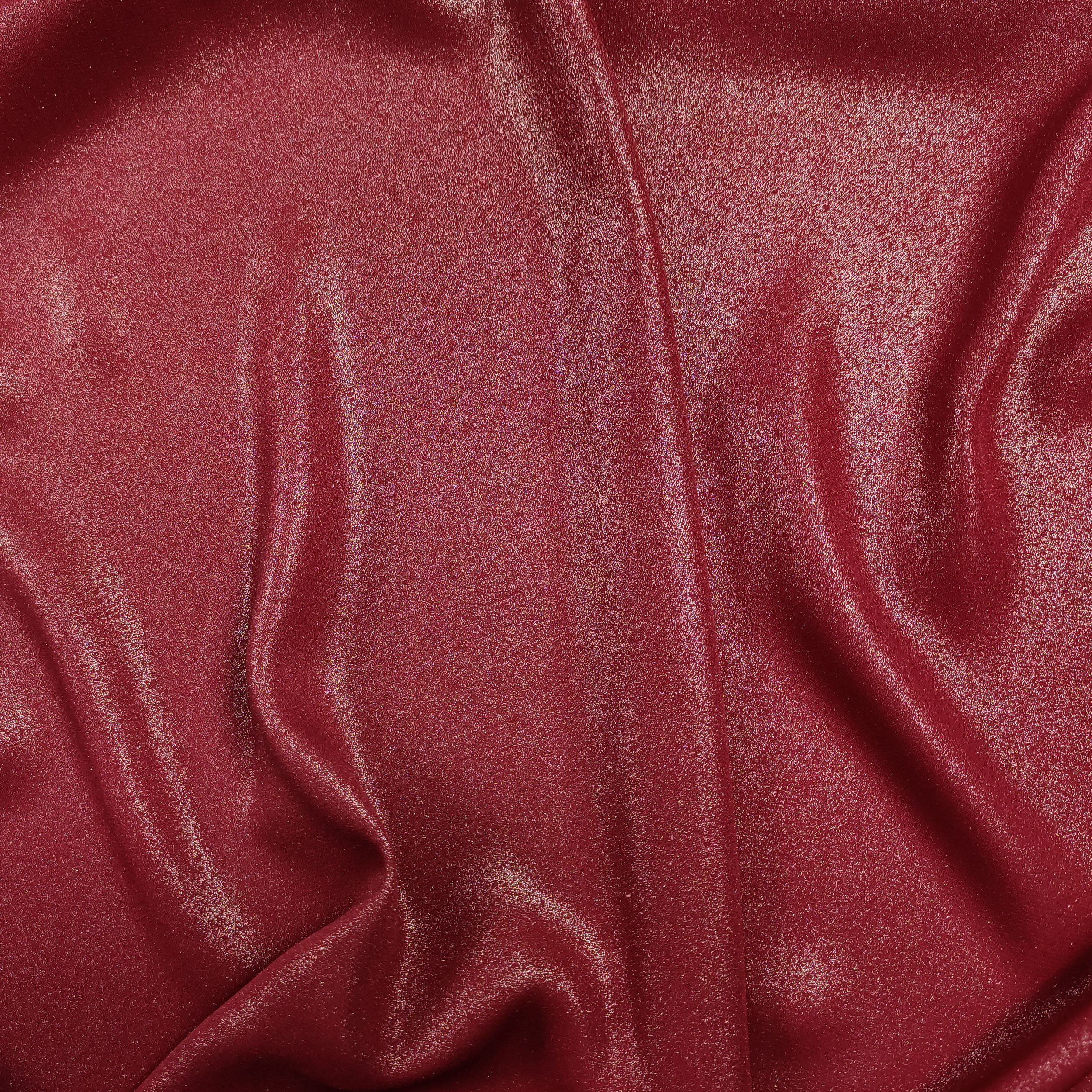 Georgette laminée rouge