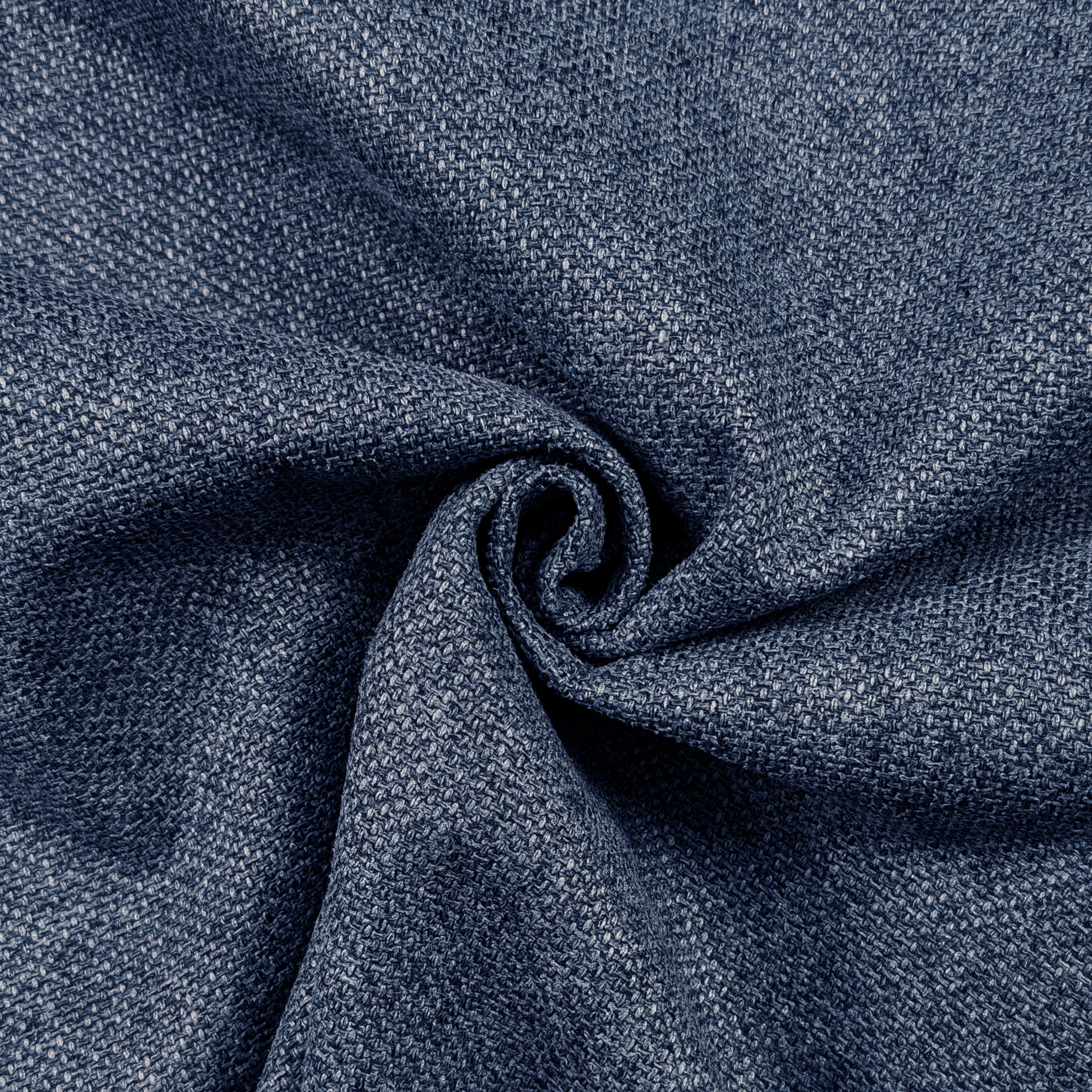 Melange Weave Fabric Blue Image