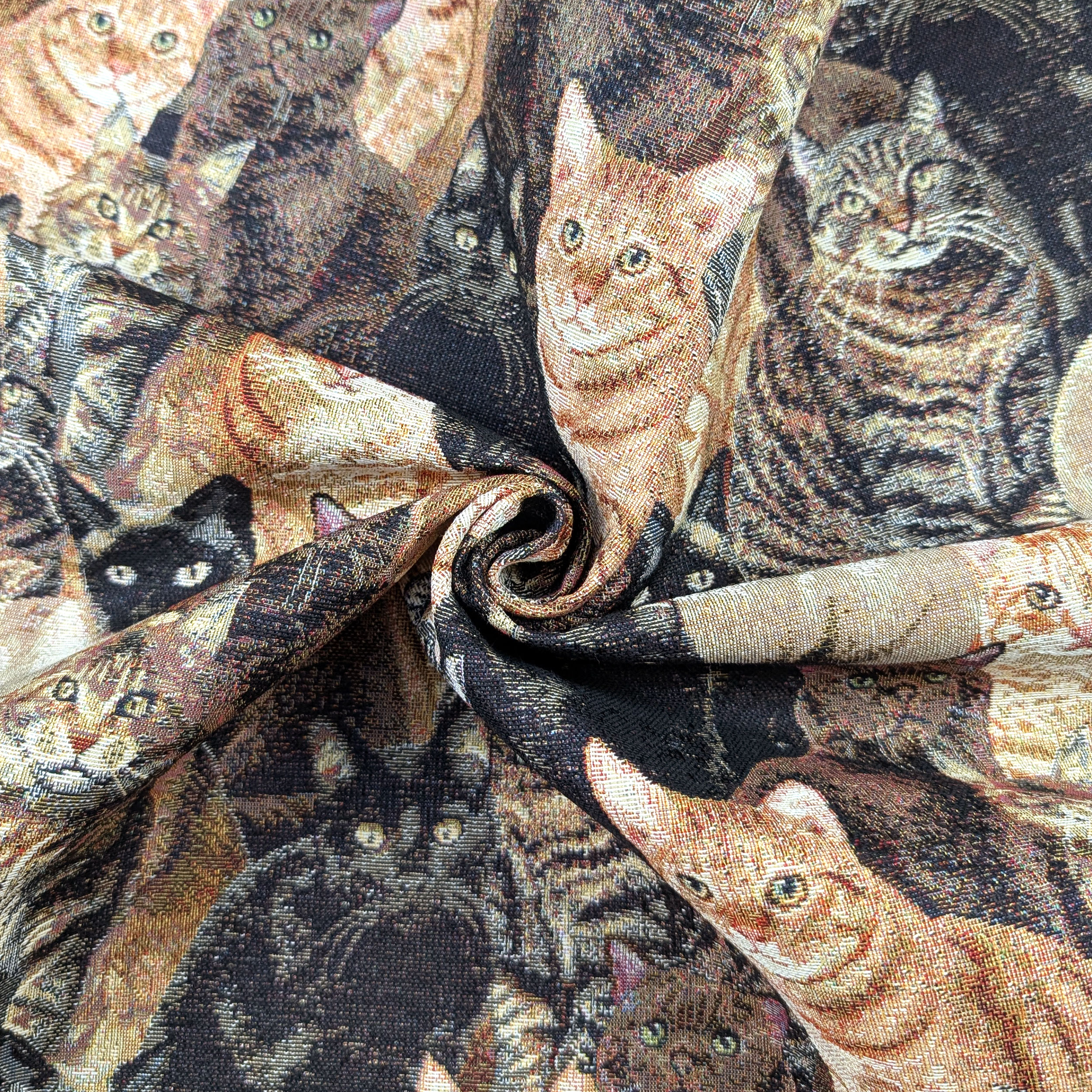 Gobelino Tela Gato Fantasía Image