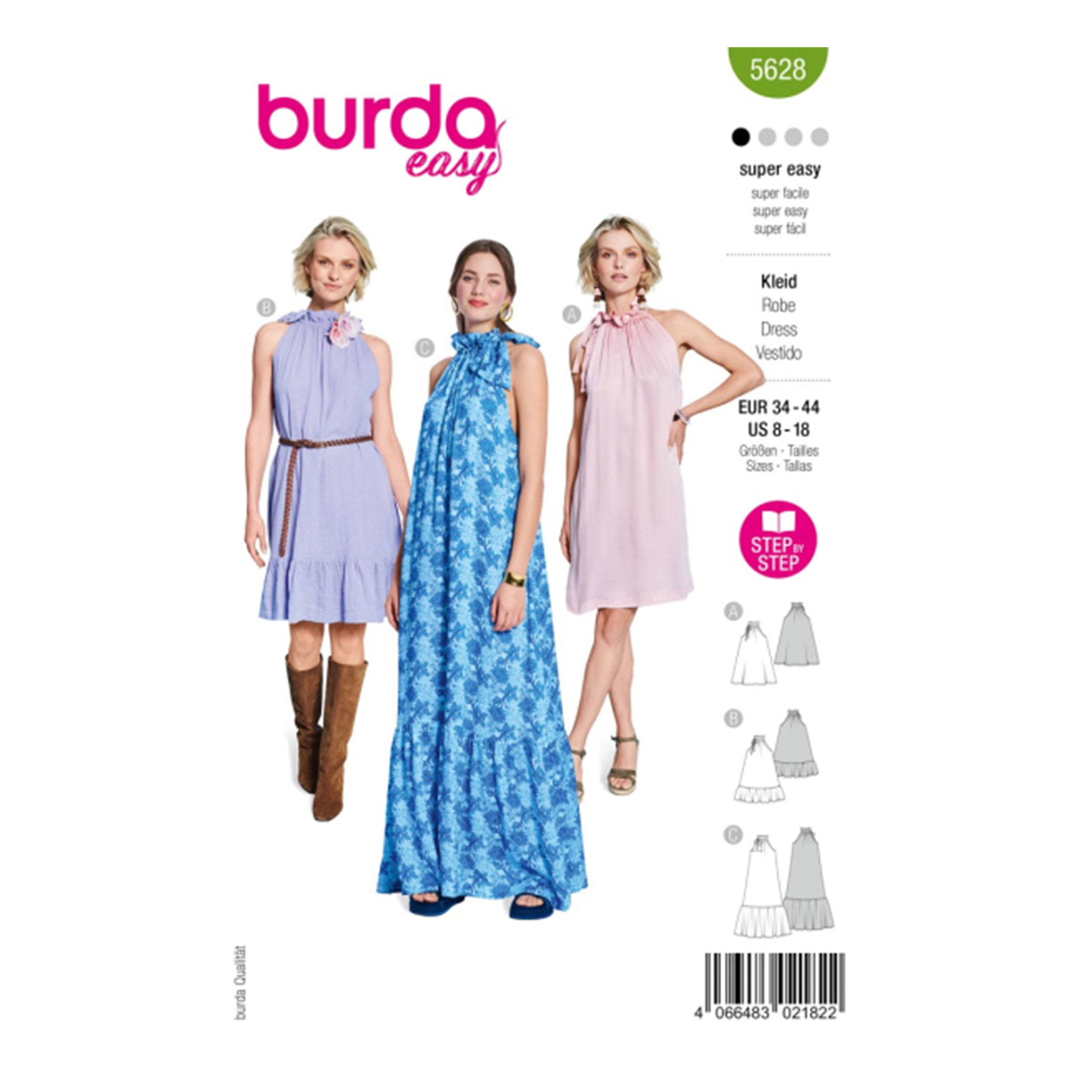 Patron Burda Super Easy Summer Dress Image