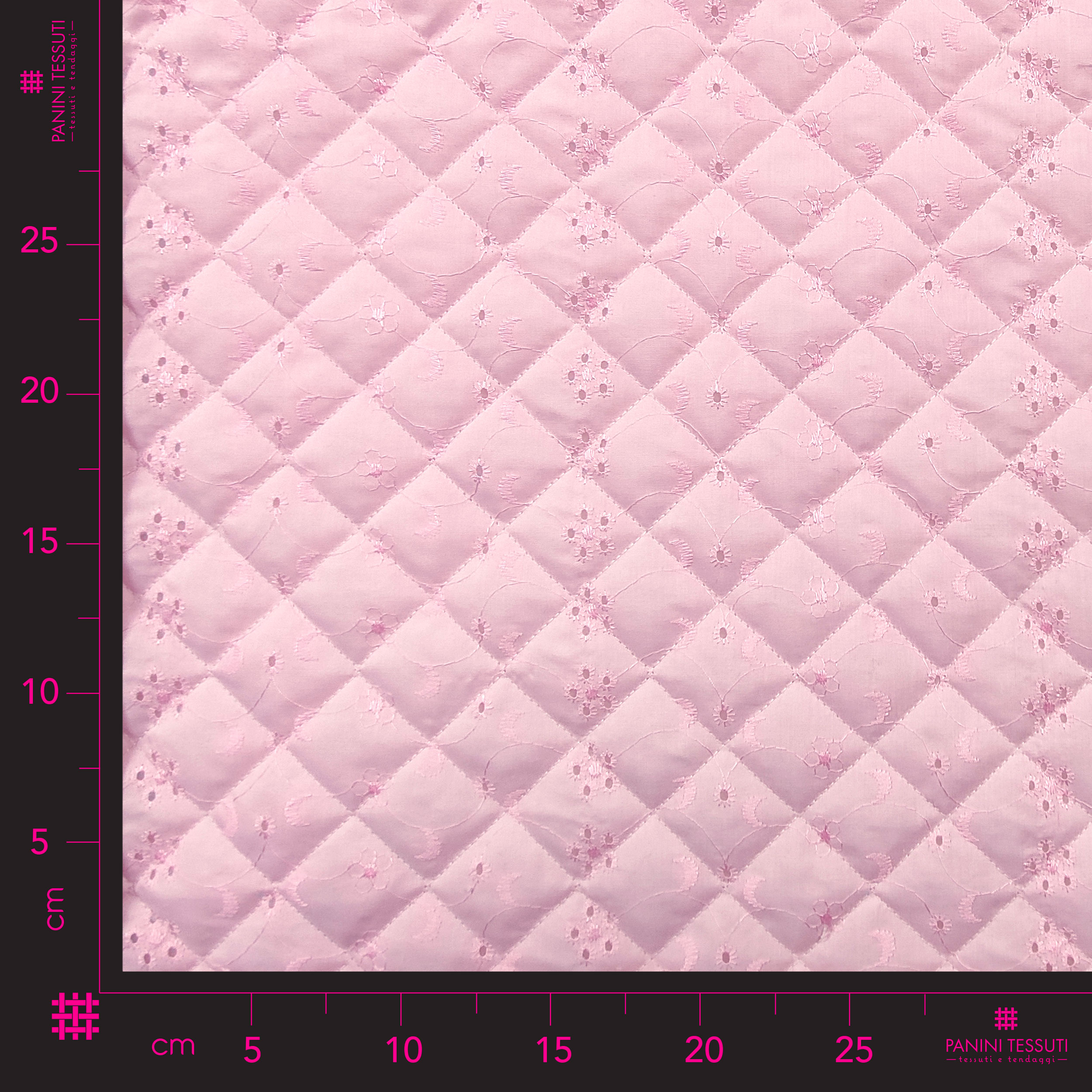 Fabric Quilt Sangallo Rosa Retro Ovatta Image