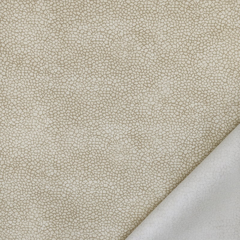 Tessuto Panama Cotone Fantasia Sassolini Beige
